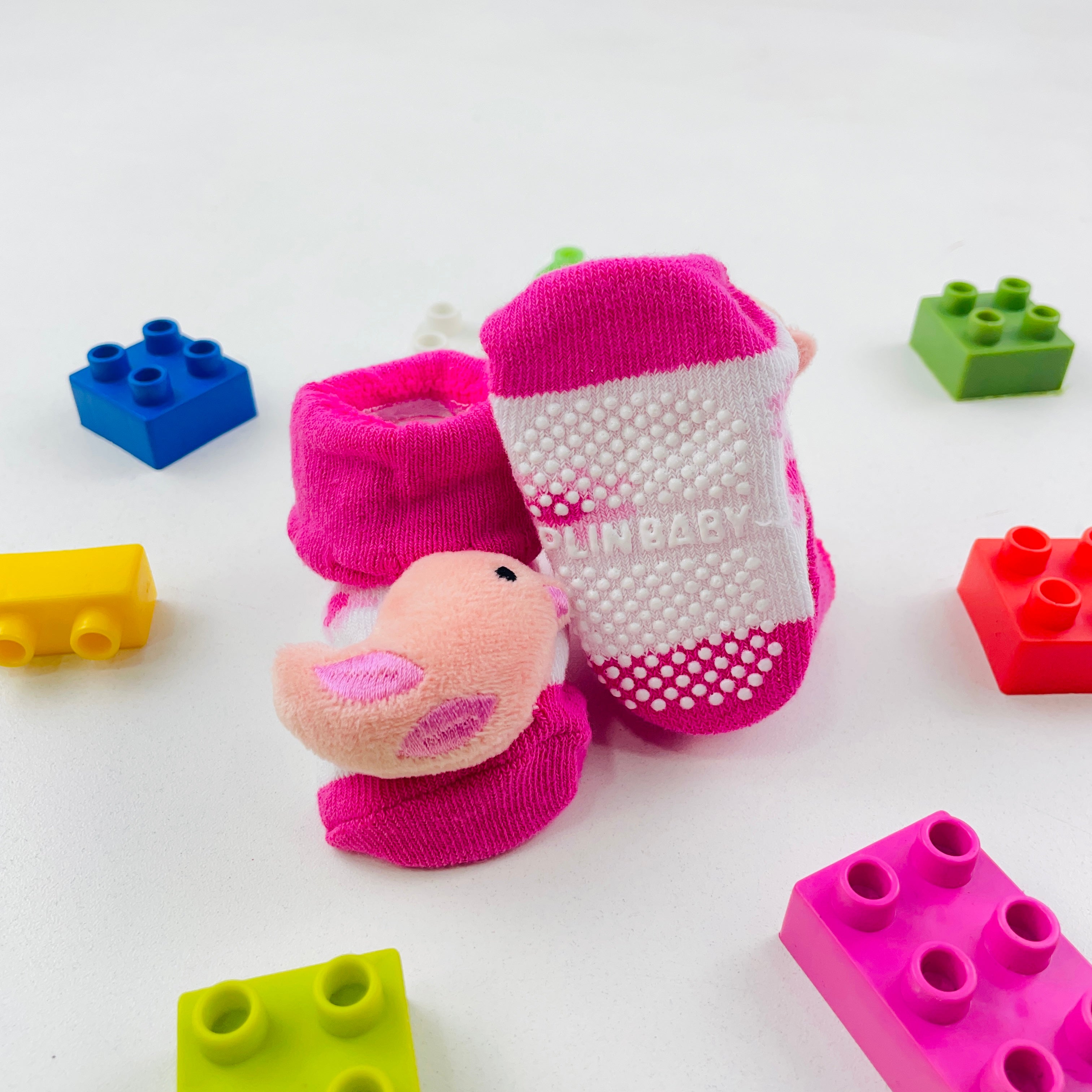 Meia Bichinhos Plin Baby Passaro Antiderrapante