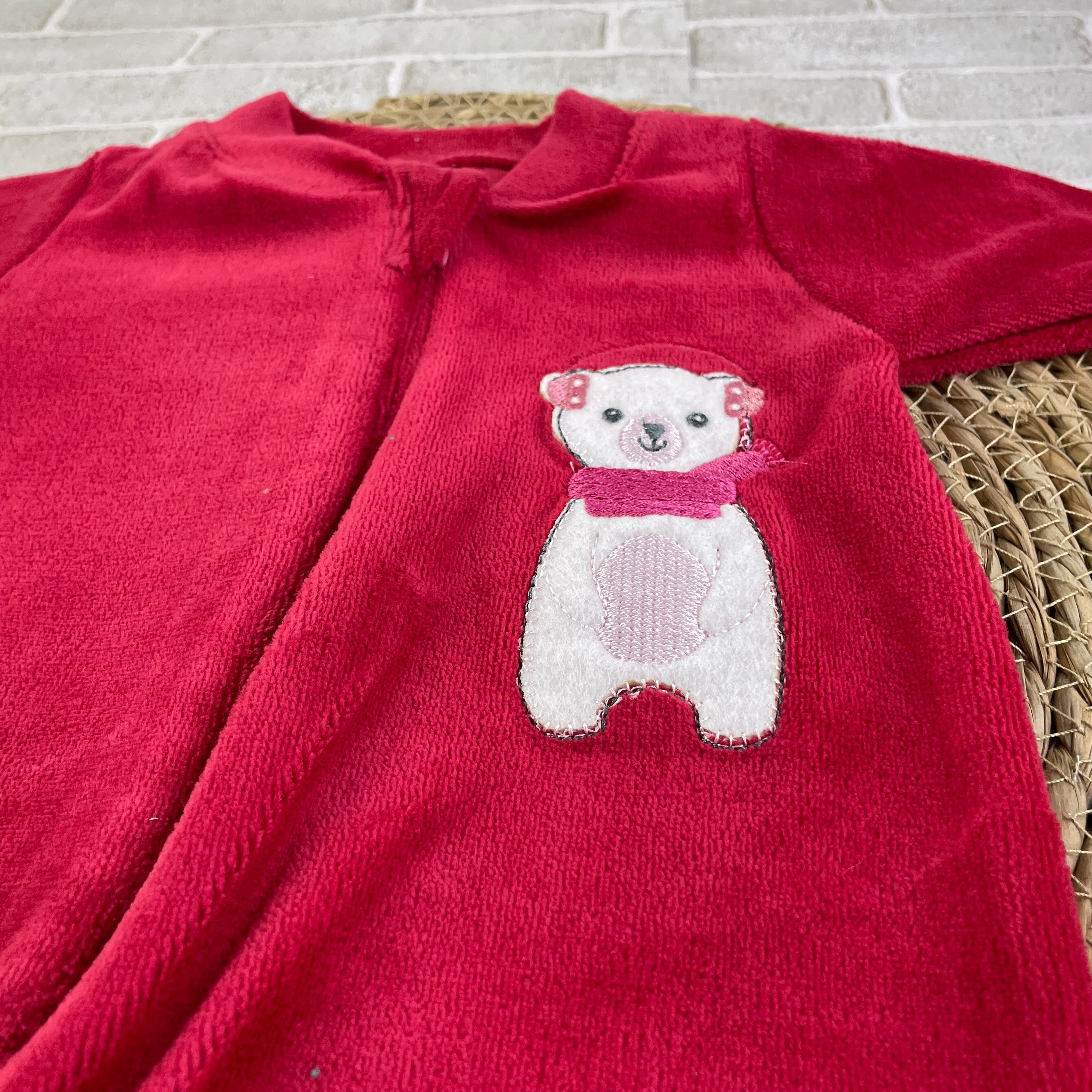 Macacão Bebê Plush Gente Miúda Bordado com Zíper Confortável Infantil