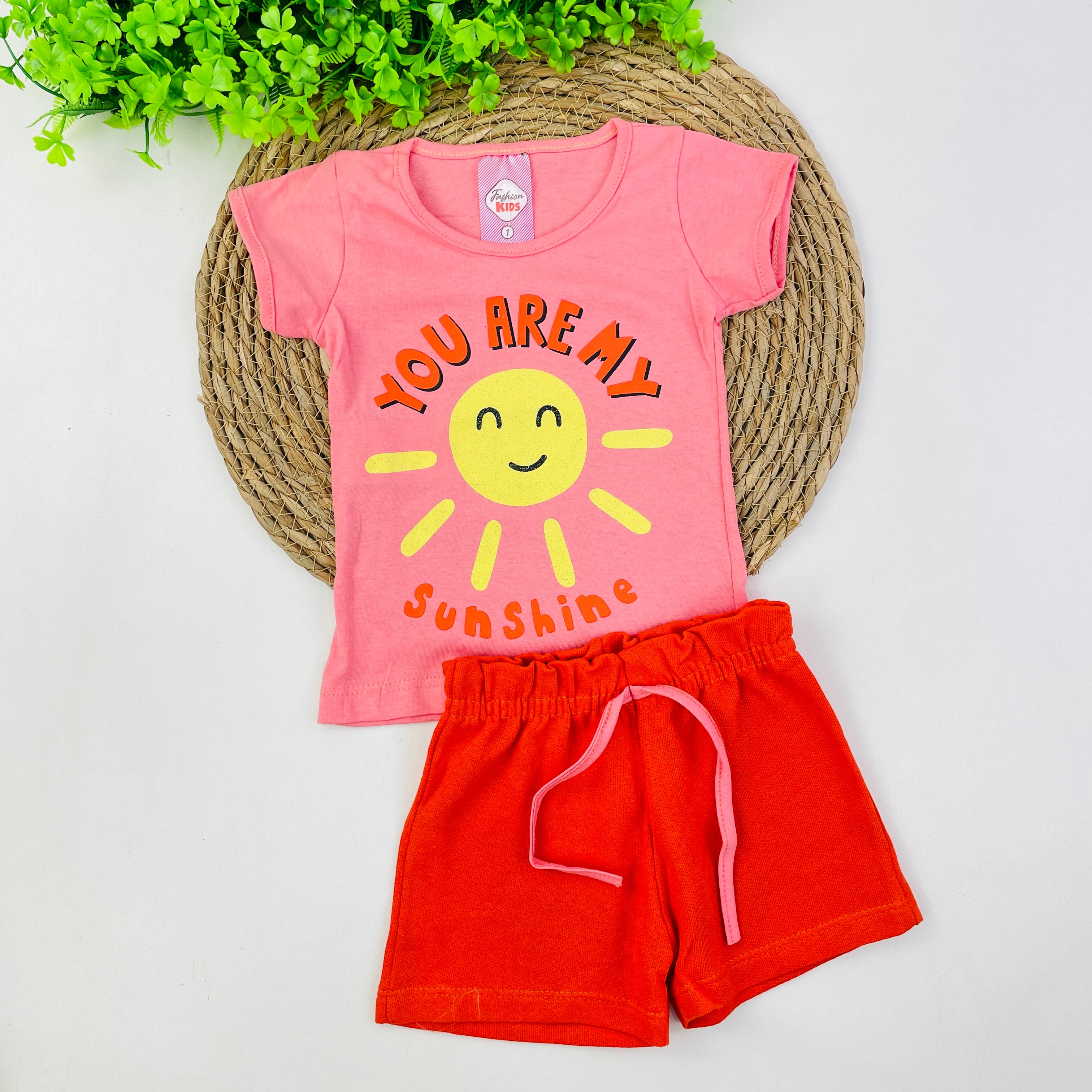 Conjunto Fashion Kids Infanitil Menina You Aremy Sunshine