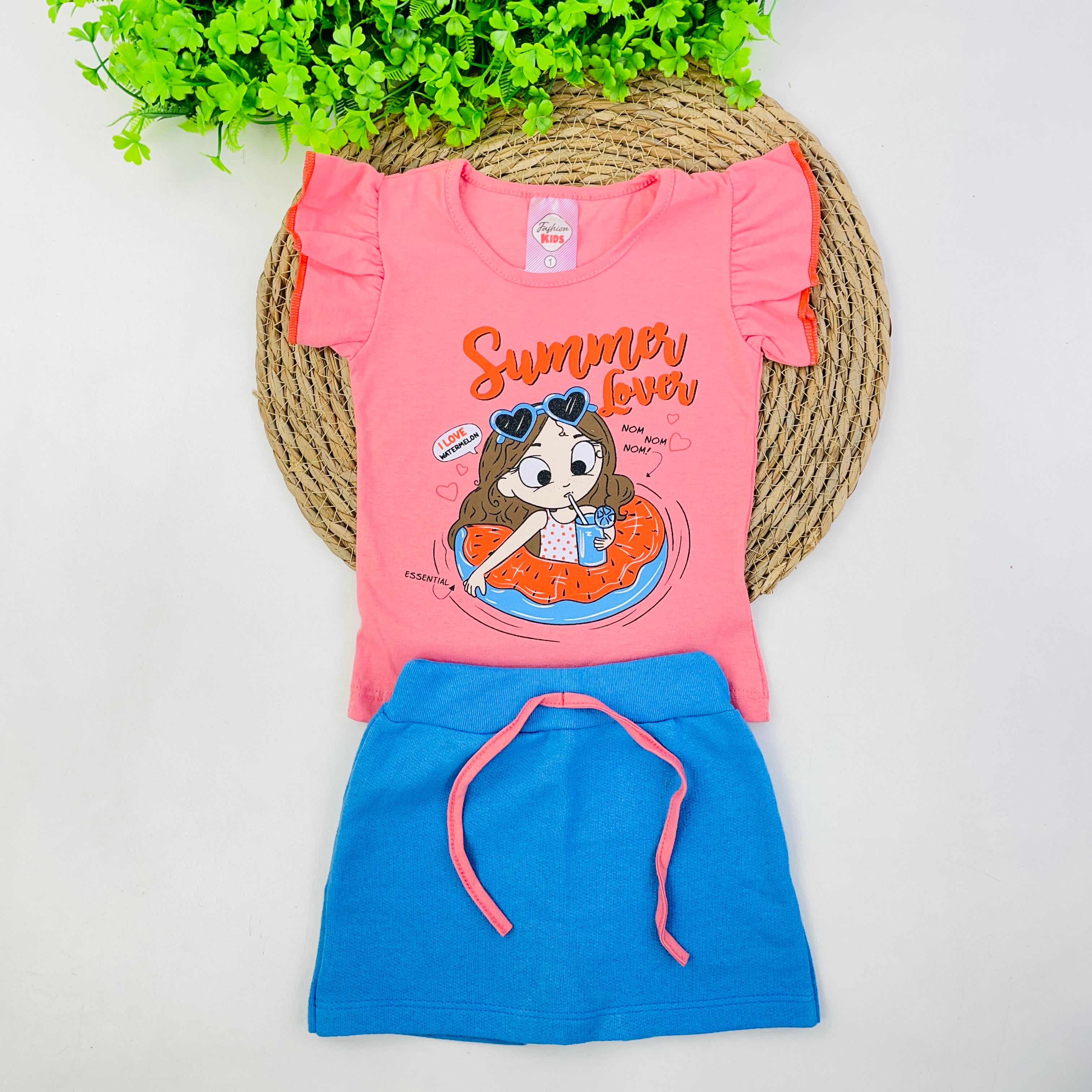 Conjunto Fashion Kids Infantil Menina Summer Love