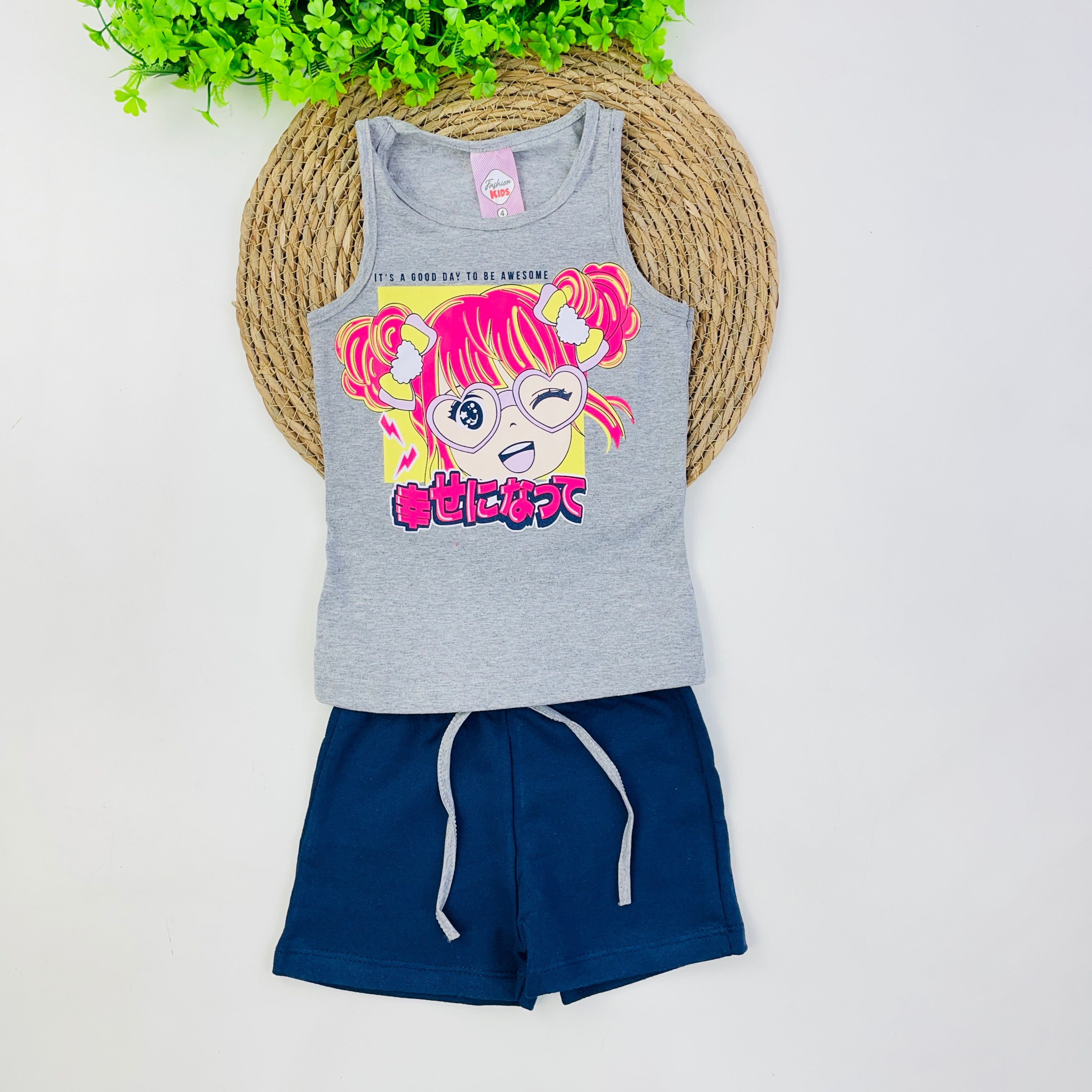 Conjunto Fashion Kids Infantil Feminino It's a Good Day
