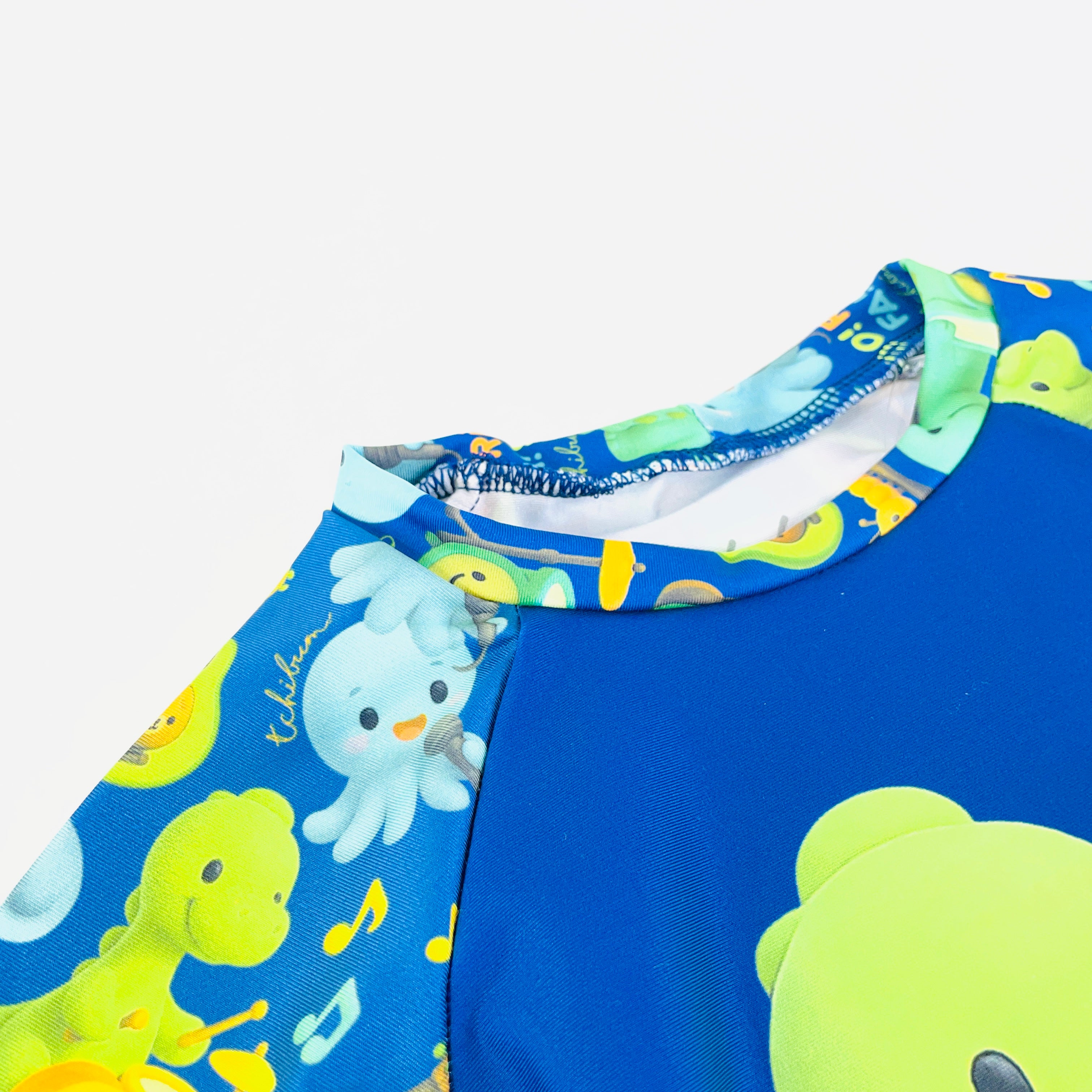 Conjunto Masculino Tchibum Dino Dó Ré Mi Fá Sol UV50+ Dry Fit