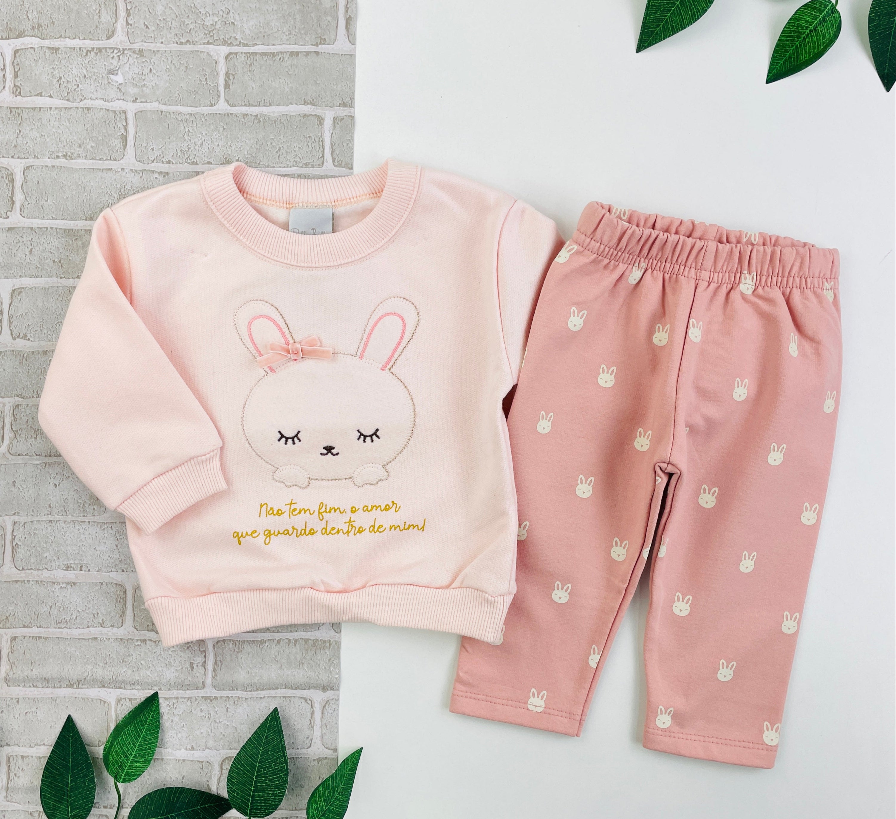 Conjunto Pulla Bulla Coelinha Laço