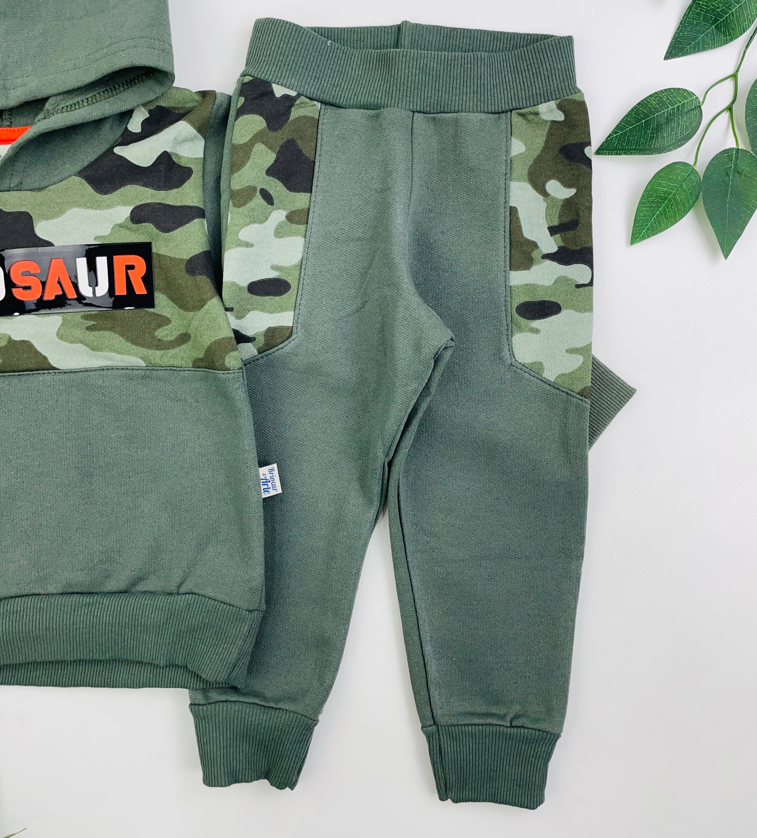 Conjunto Masculino Brincar E Arte Blusao Moletinho Rot