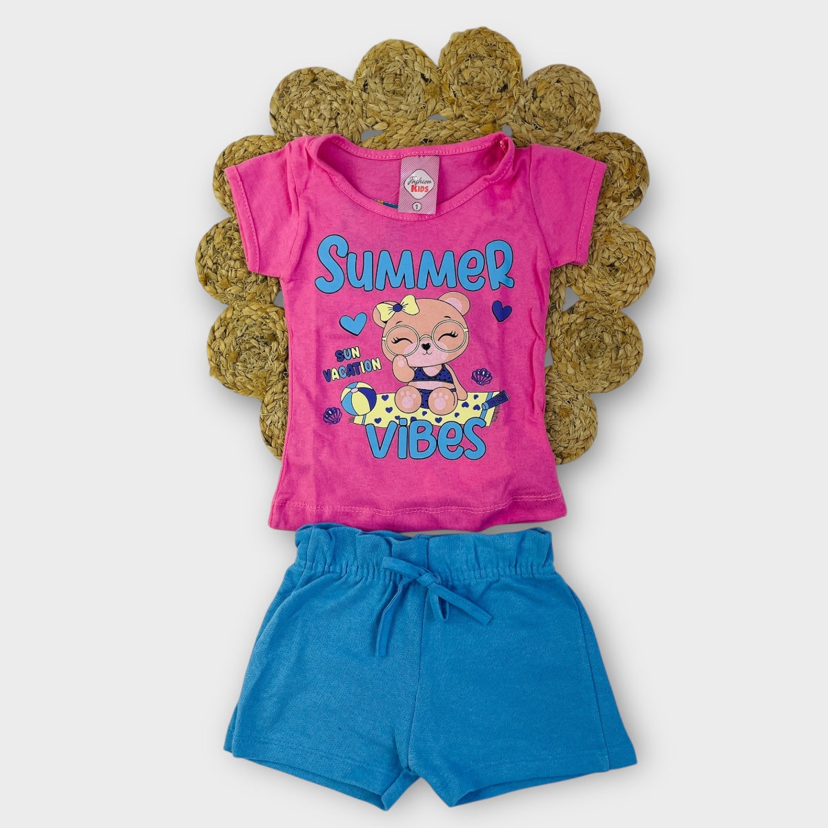 Conjunto Feminino Fashion Kids Summer Vibes