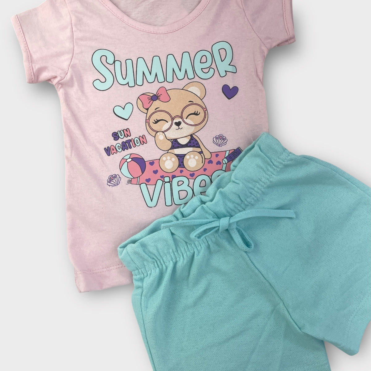 Conjunto Feminino Fashion Kids Summer Vibes
