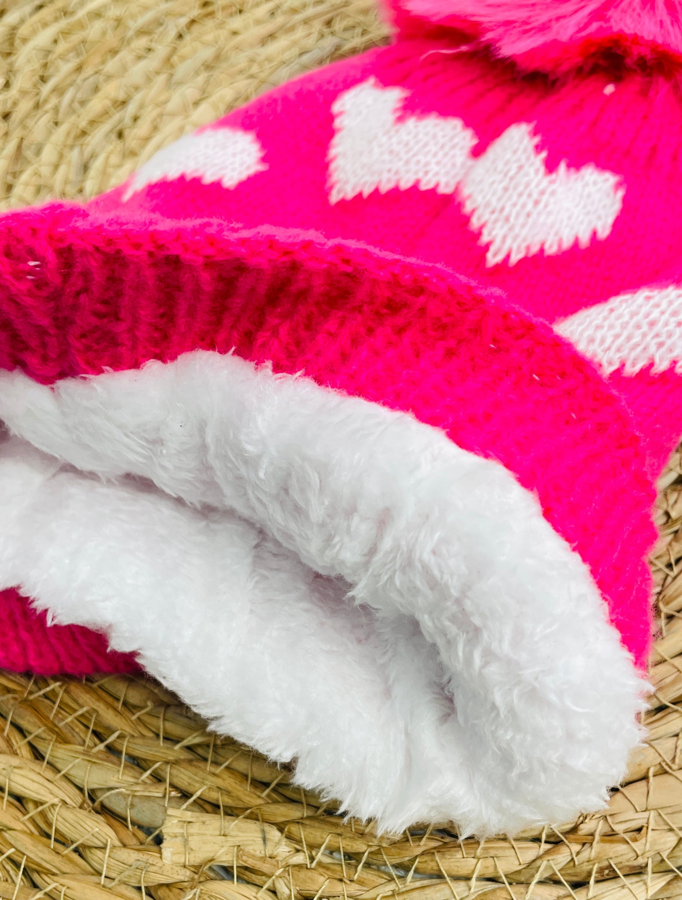Touca Tricot Corações