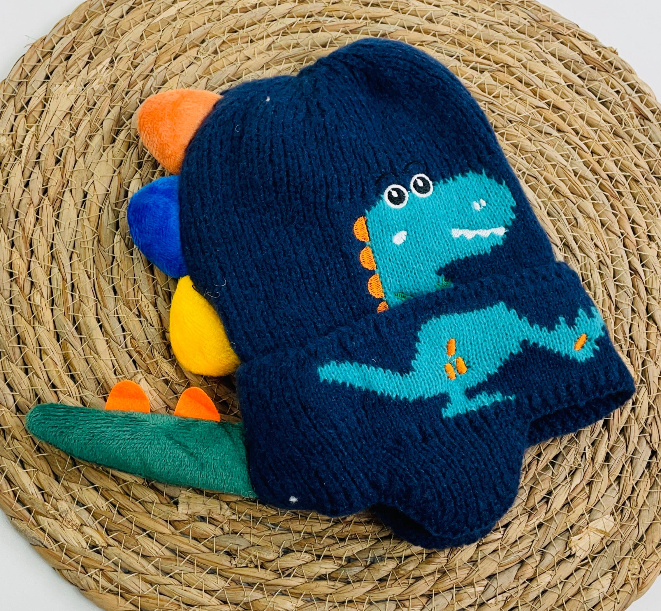 Touca Tricot Dinossauro