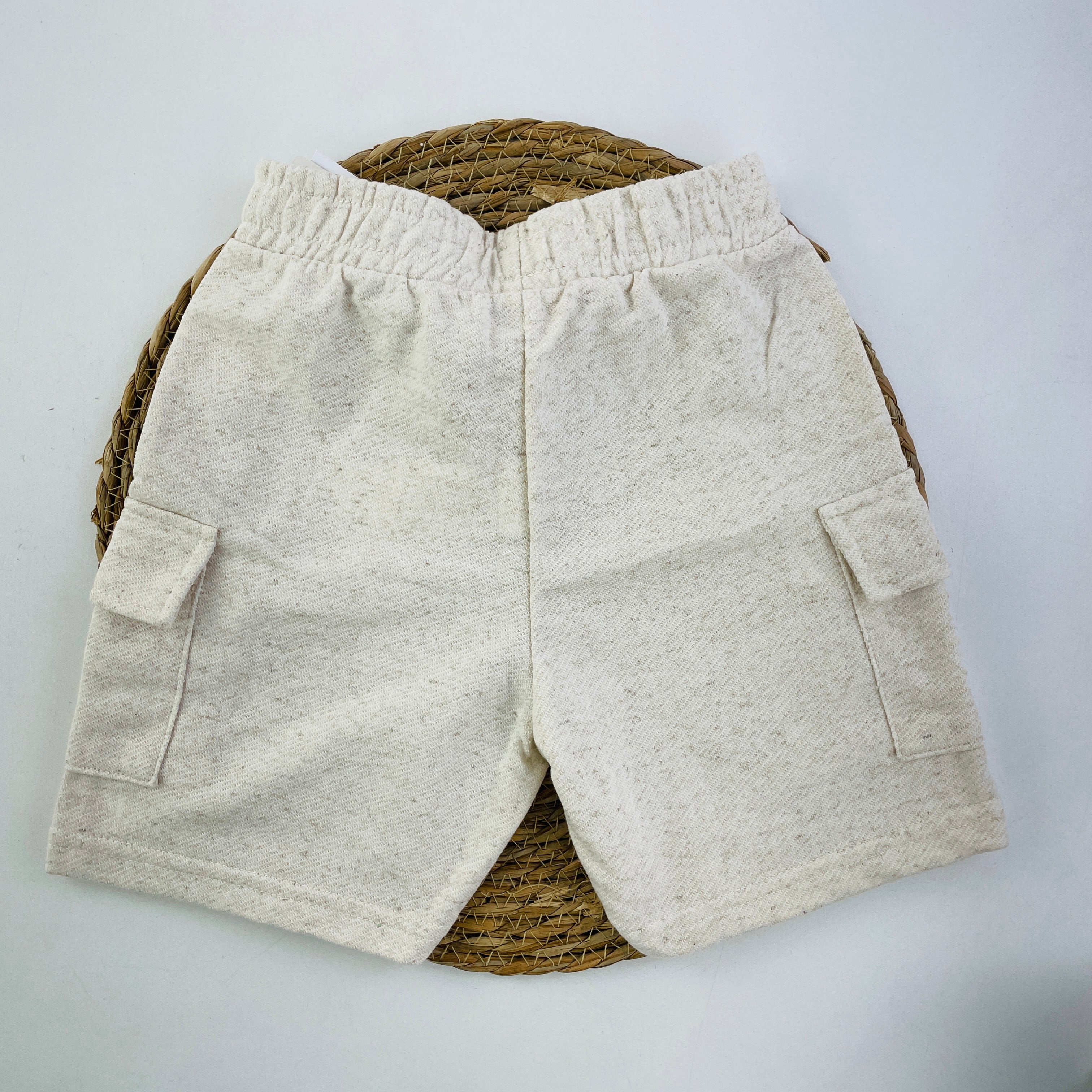 Bermuda Masculino Brincar e Arte Moletinho Linho Bolso