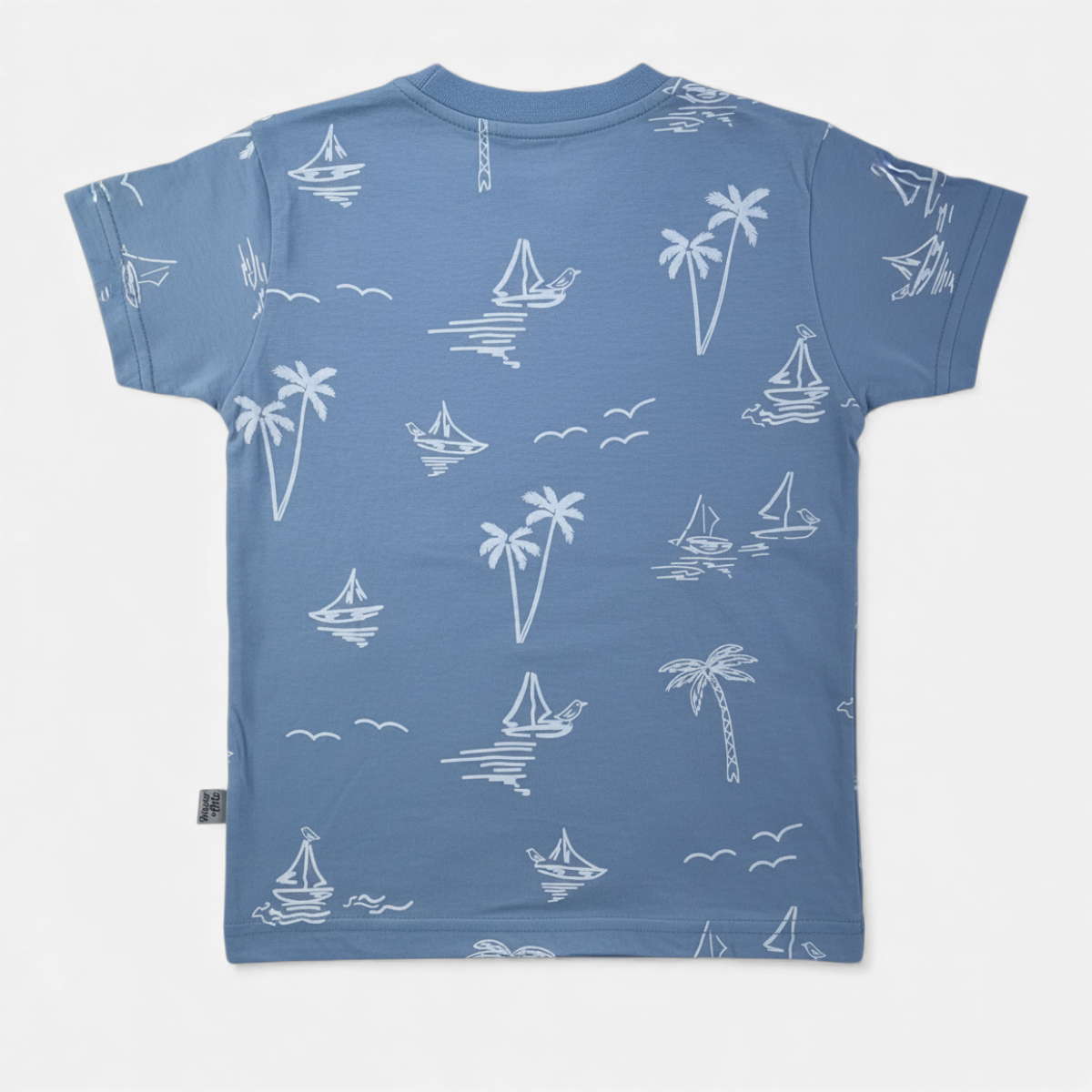 Camiseta Brincar e Arte Barquinho E Coqueiro