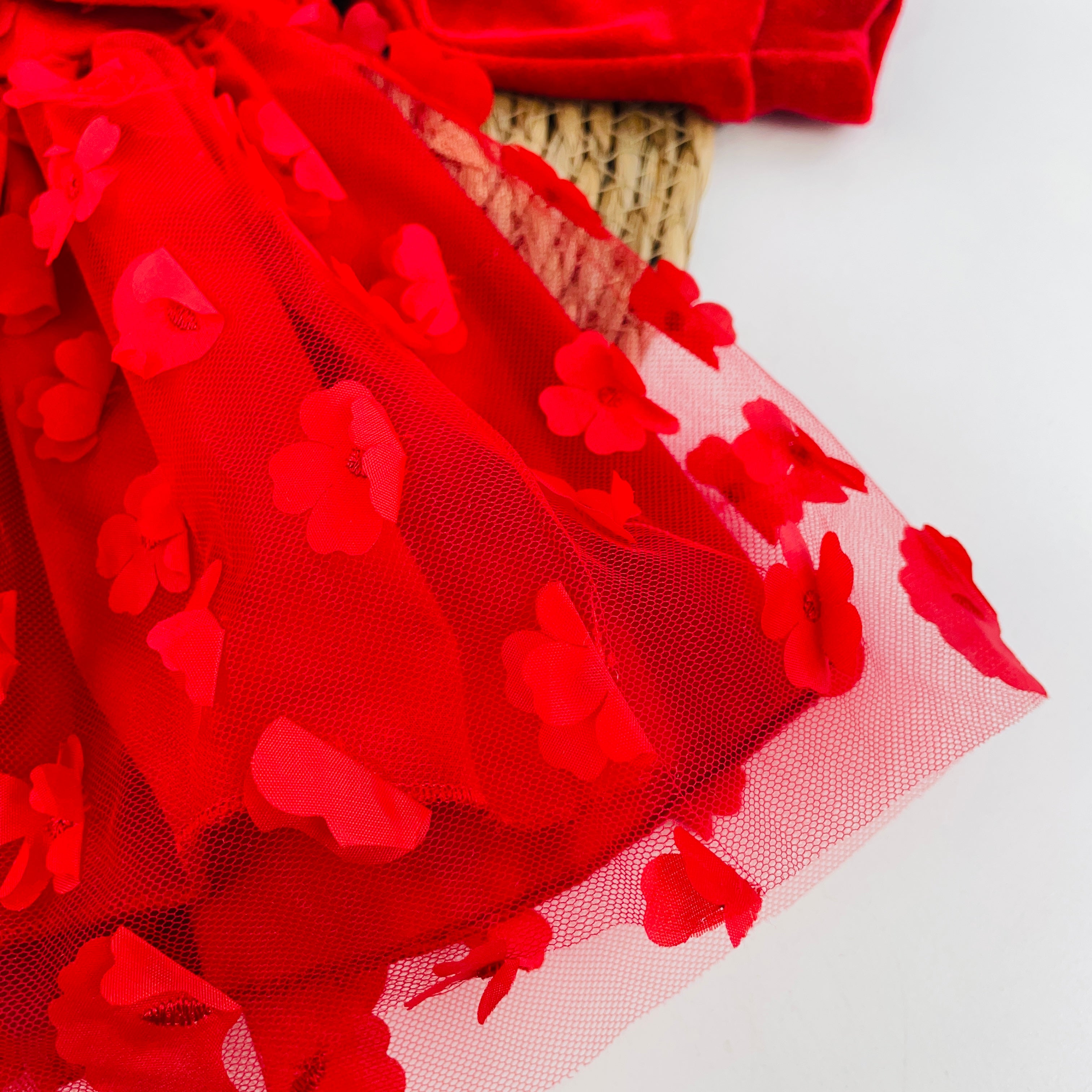 Vestido Djiele Flor 3D Com Casaco