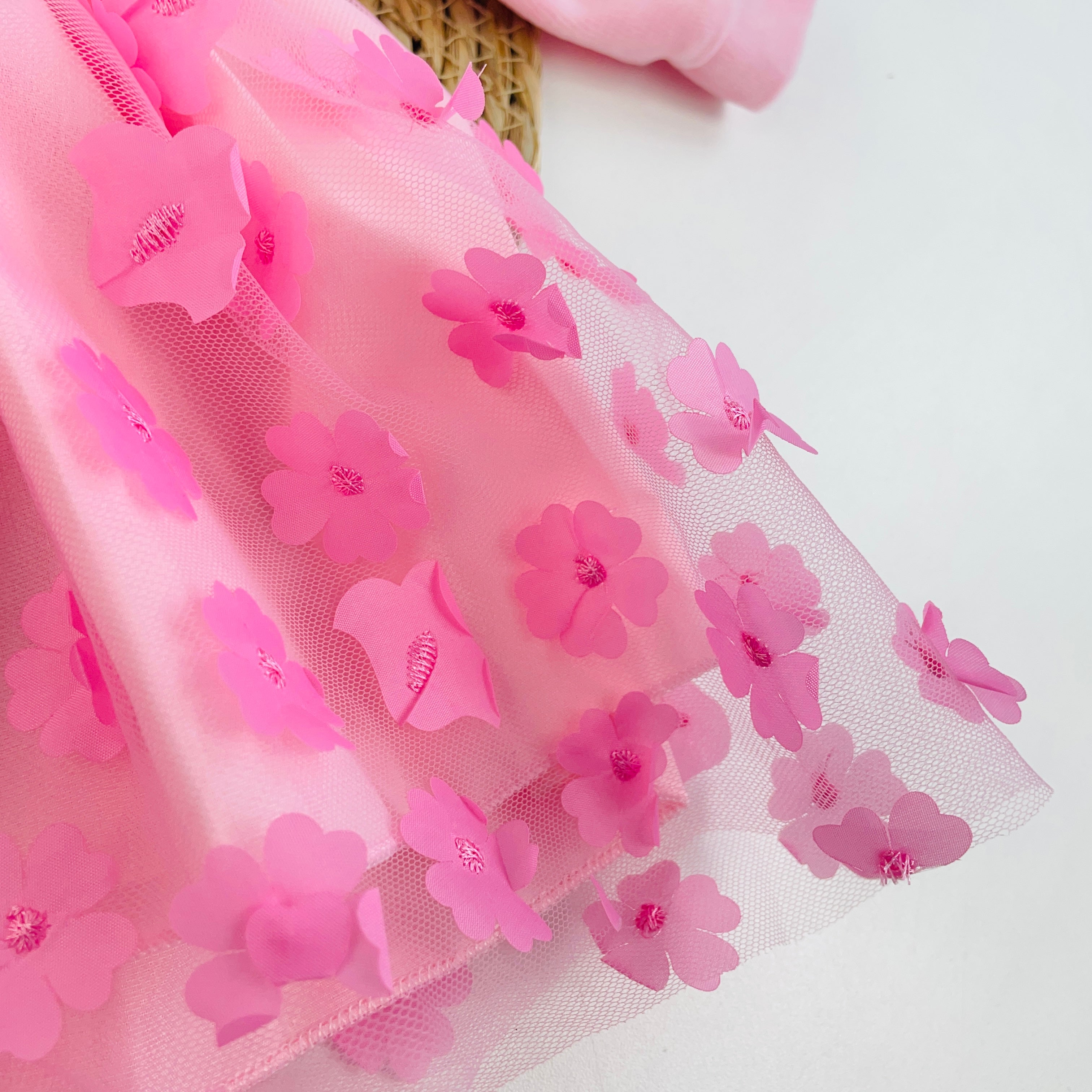 Vestido Djiele Flor 3D Com Casaco