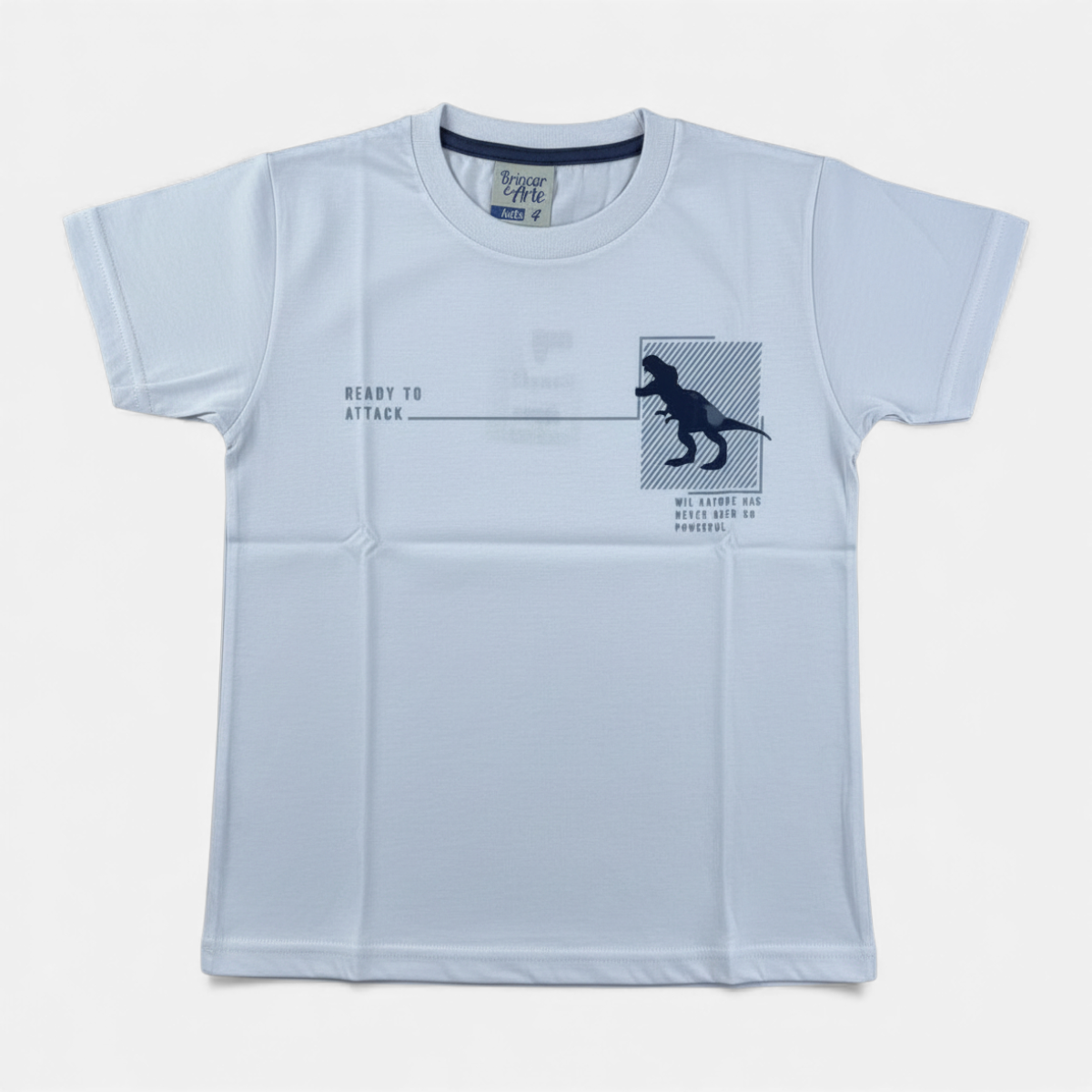 Conjunto Masculino Brincar e Arte Dino Ready to Attack