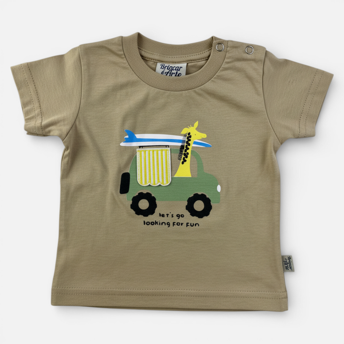 Conjunto Masculino Infantil Brincar e Arte Let’s Go Looking for Fun