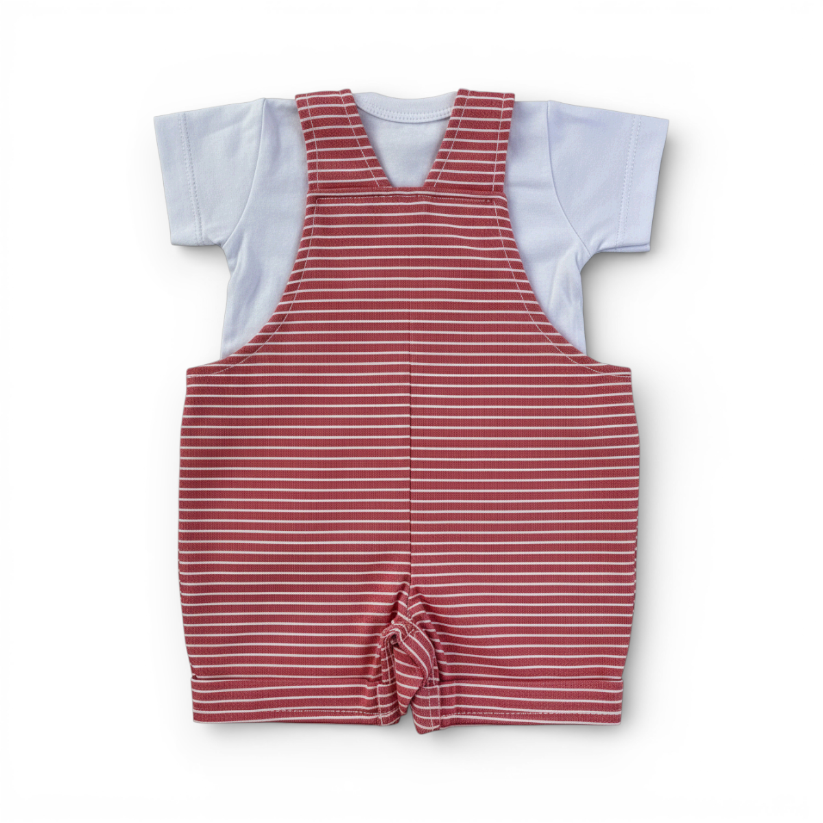 Jardineira Masculina Infantil Brokinha Angorá com Blusa