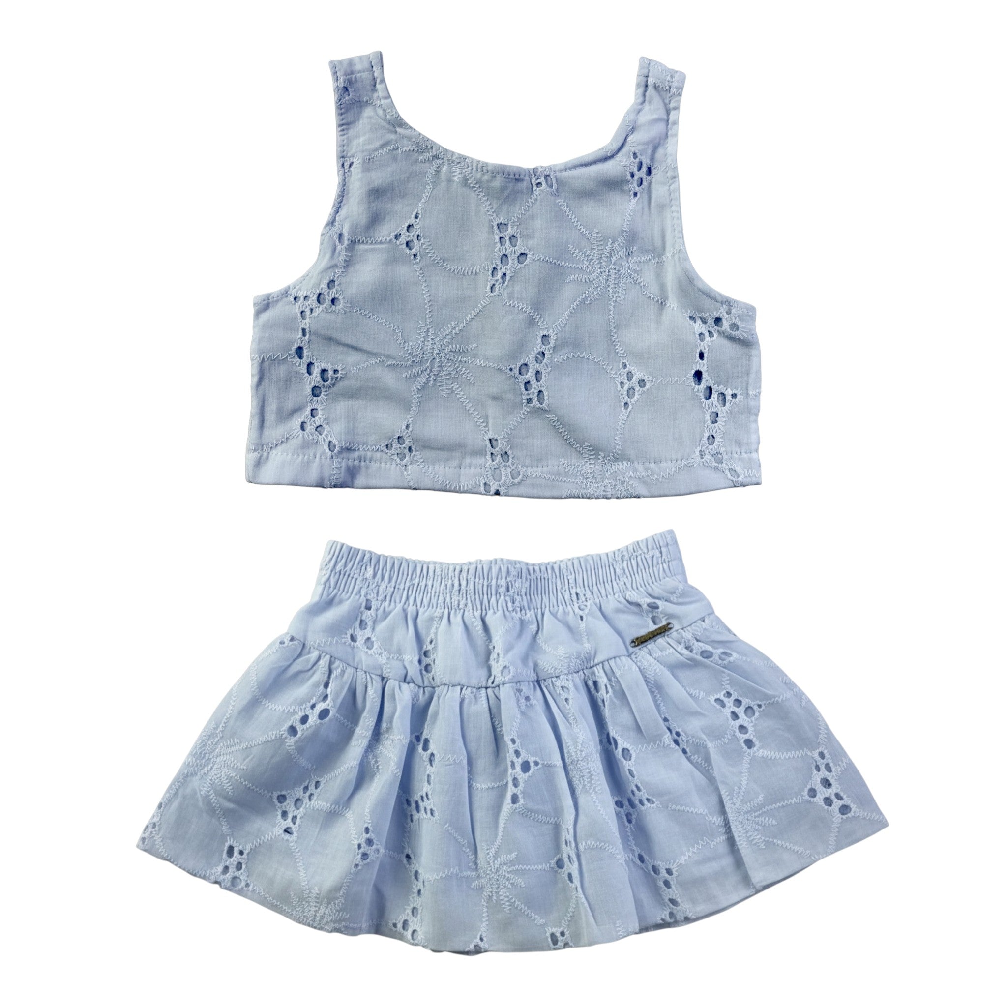 Conjunto Feminino Infantil Fun Jeans Fim de Ano em Laise