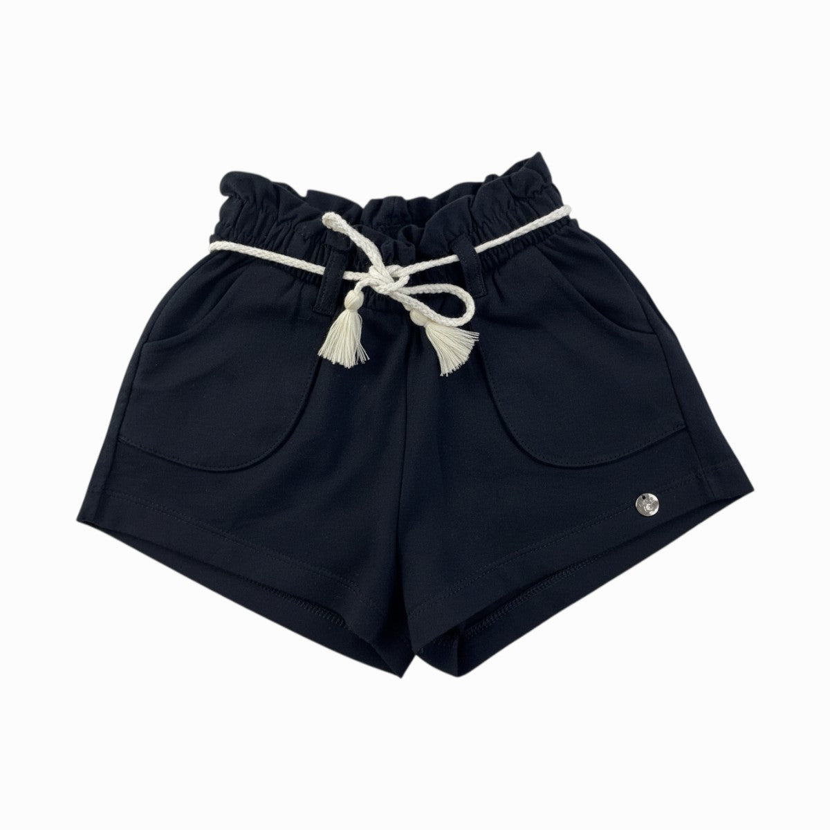 Conjunto Feminino Infantil Have Fun Hibisco Bordado em Malha Linho