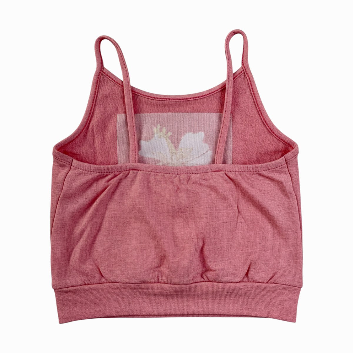 Conjunto Feminino Infantil Have Fun Hibisco Bordado em Malha Linho