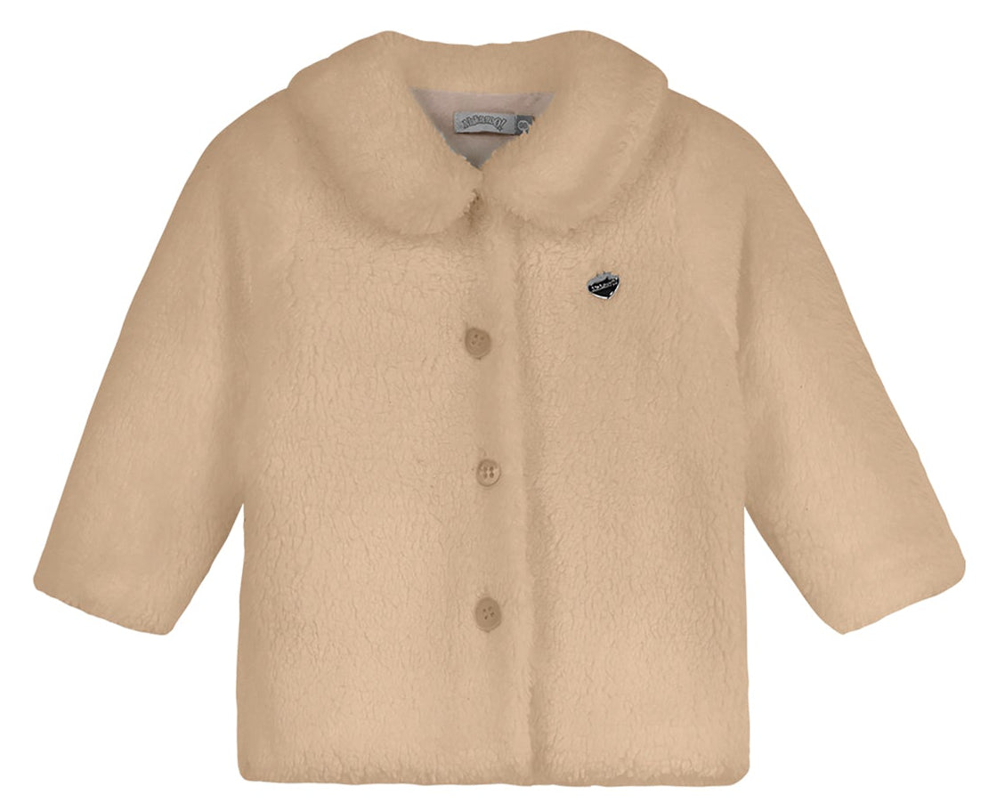 Conjunto Infantil Feminino Alakazoo com Casaco em Malha Pelo e Calça em Moletinho Soft