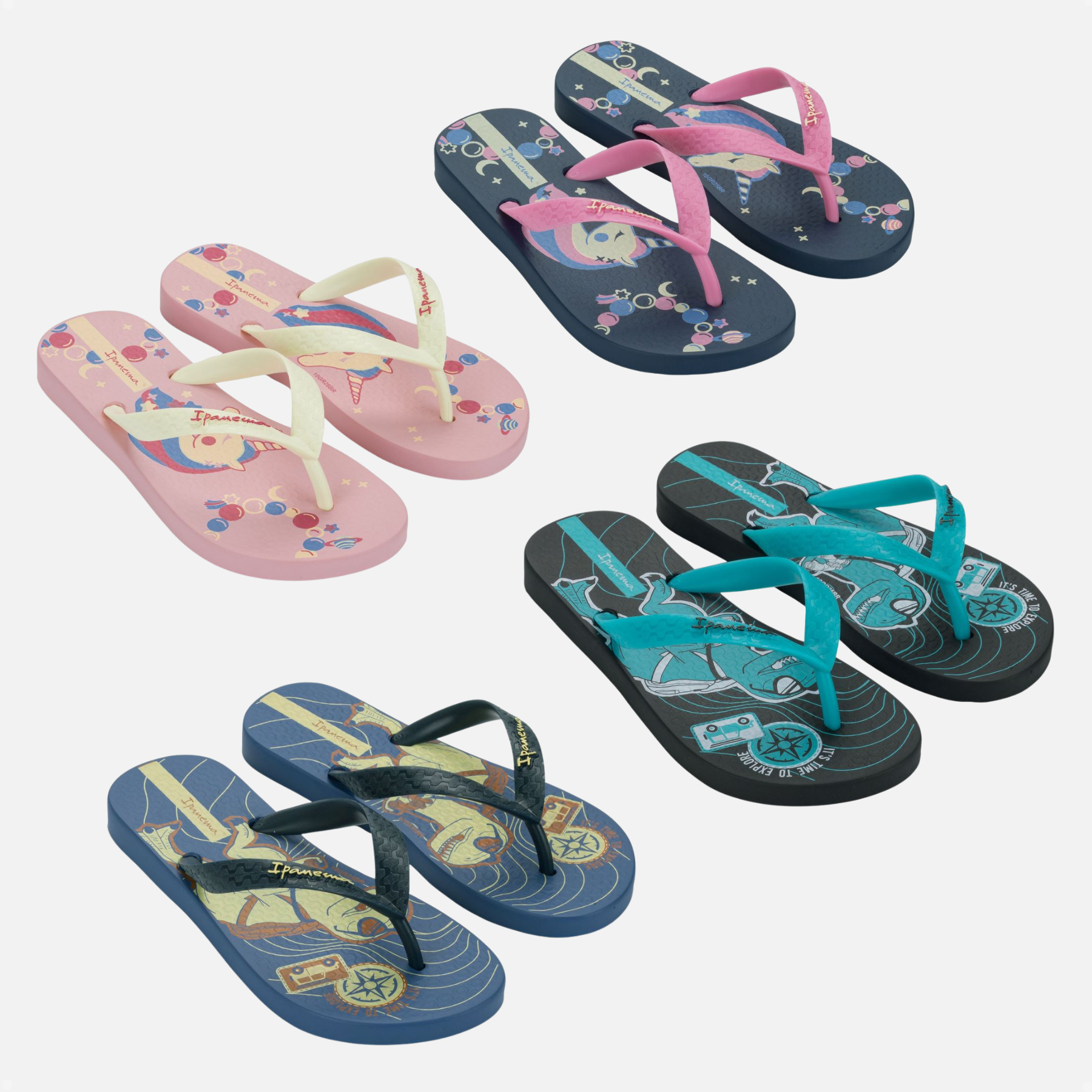 Chinelo Infantil Ipanema Fantasia Antiderrapante Grendene Kids
