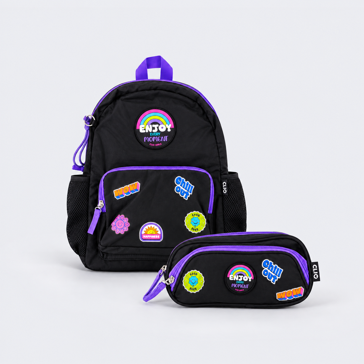 Kit Mochila de Costas Clio Enjoy Every Moment 17,5" com Estojo