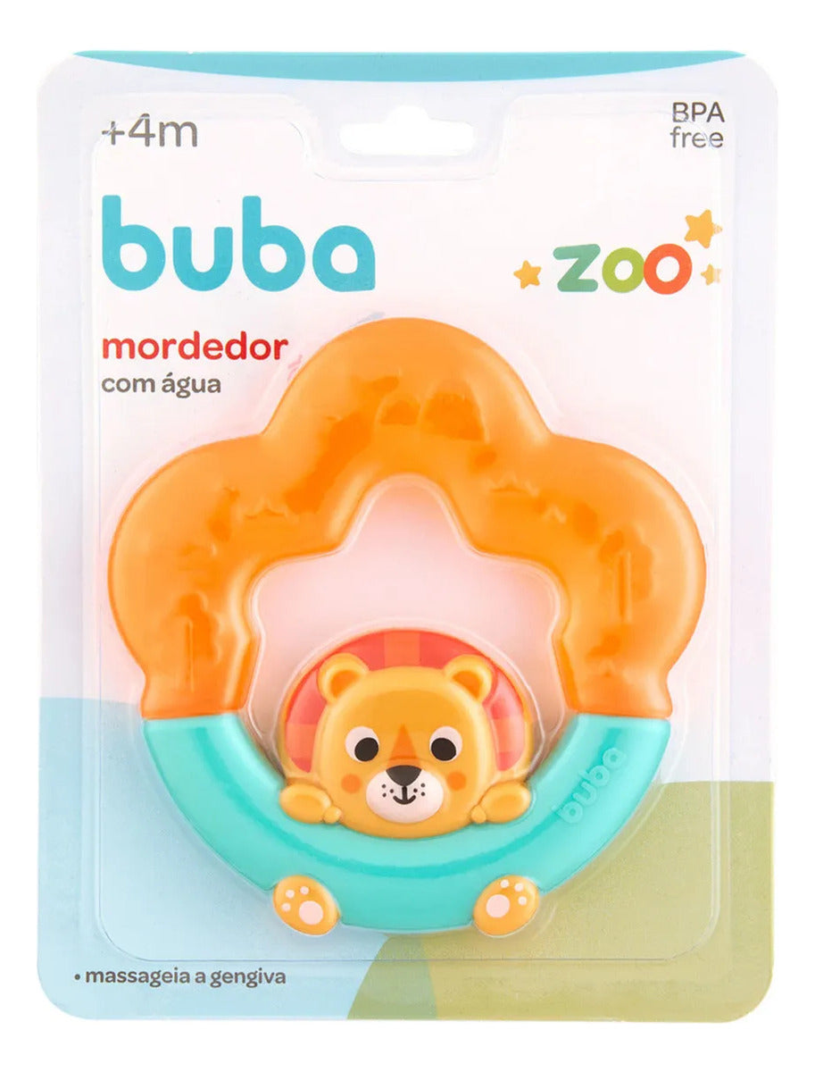 Mordedor com Água Buba Linha Zoo Personagens Alívio Gengiva 4 Meses+