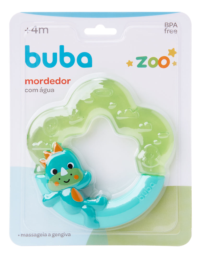 Mordedor com Água Buba Linha Zoo Personagens Alívio Gengiva 4 Meses+