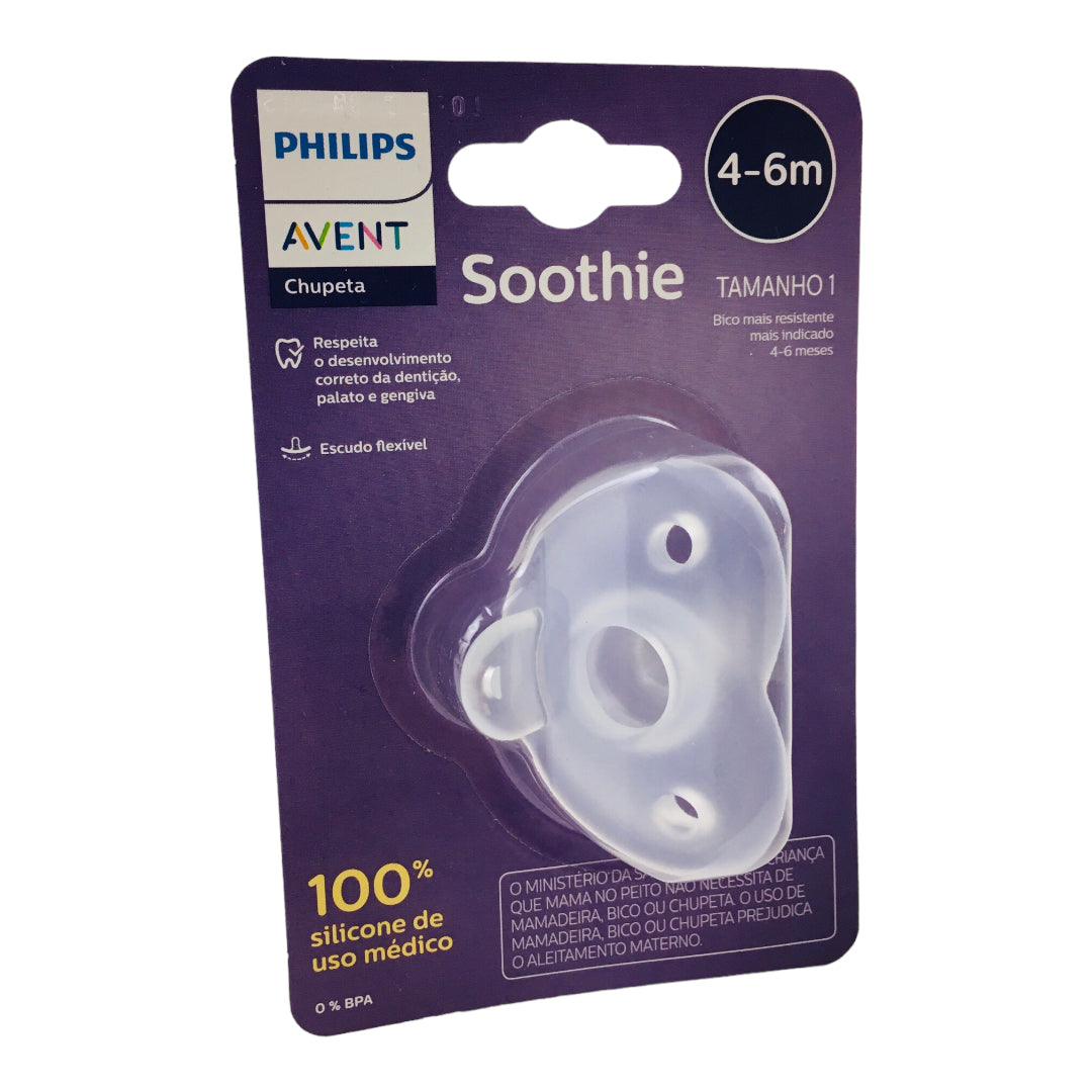 Chupeta Avent Soothie De Silicone 4-6m Unitaria