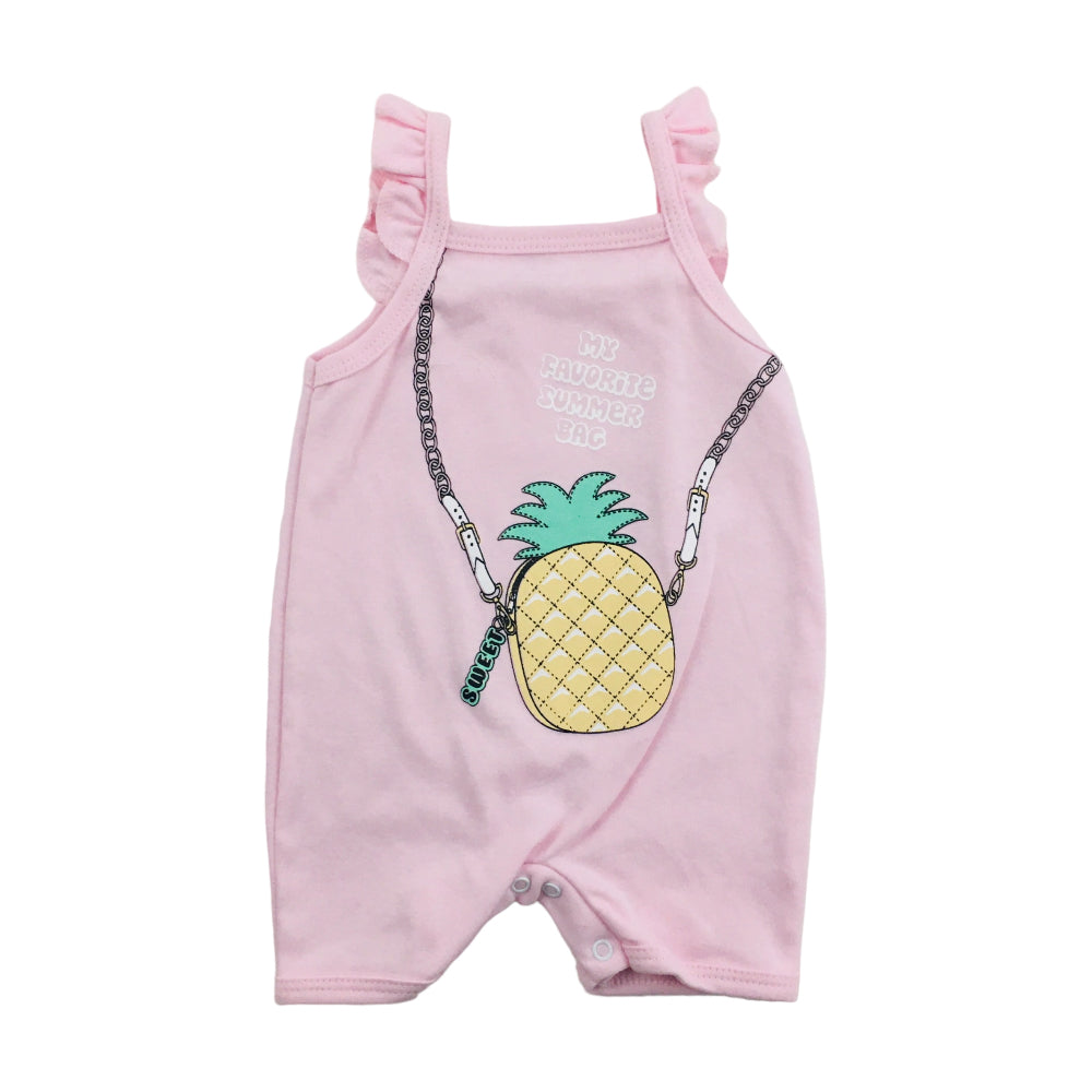 Macaquinho Feminino Baby Bee Abacaxi Regata