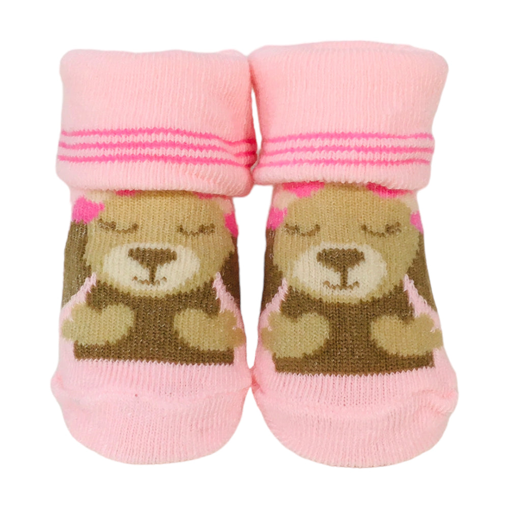 Kit Meia Feminina Pimpolho Elefante E Cachorro Com 2 Pares Rn