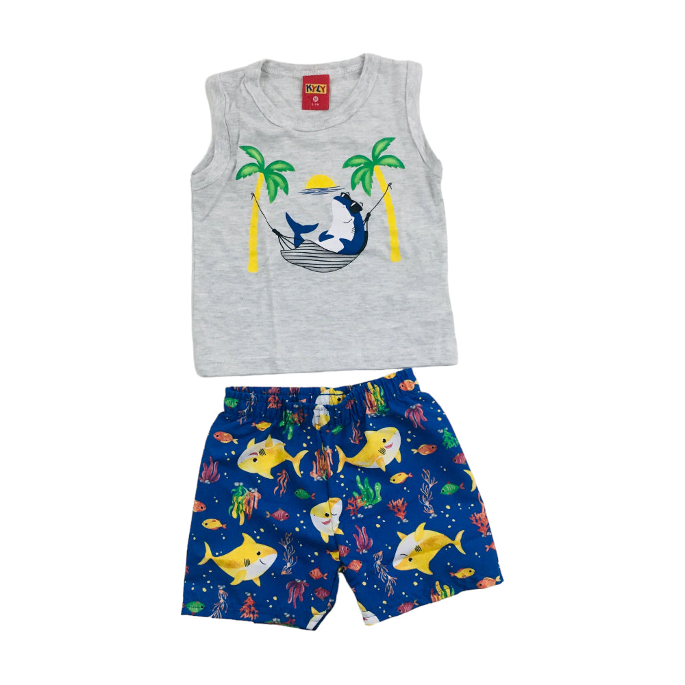 Conjunto Masculino Kyly Tubarão