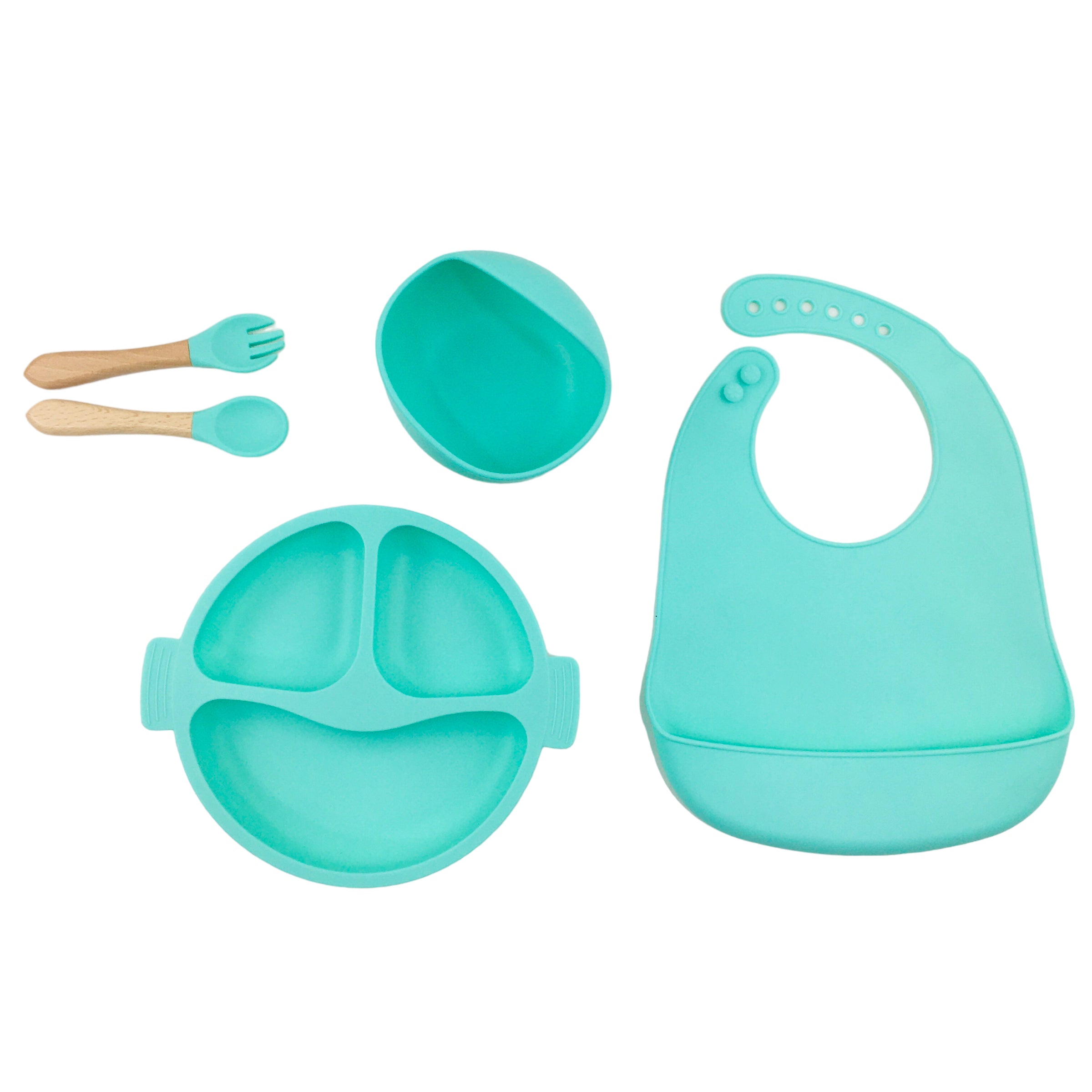 Kit Alimentação My Baby 4 Em 1 Em Silicone 5 Peças