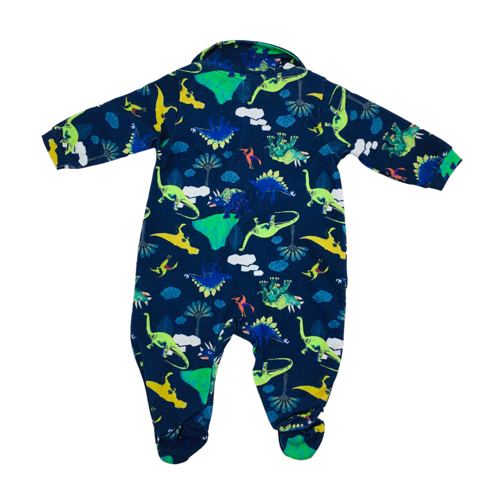 Macação Manga Longa Presente De Anjo Jurassic Cotton