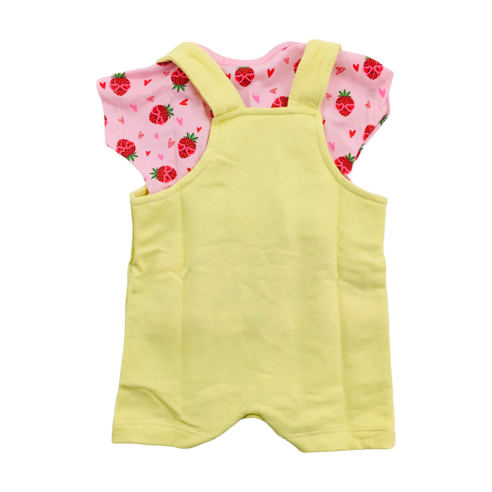 Conjunto Feminino Hrradinhos Macaquinho Morango Sweet E Blusa
