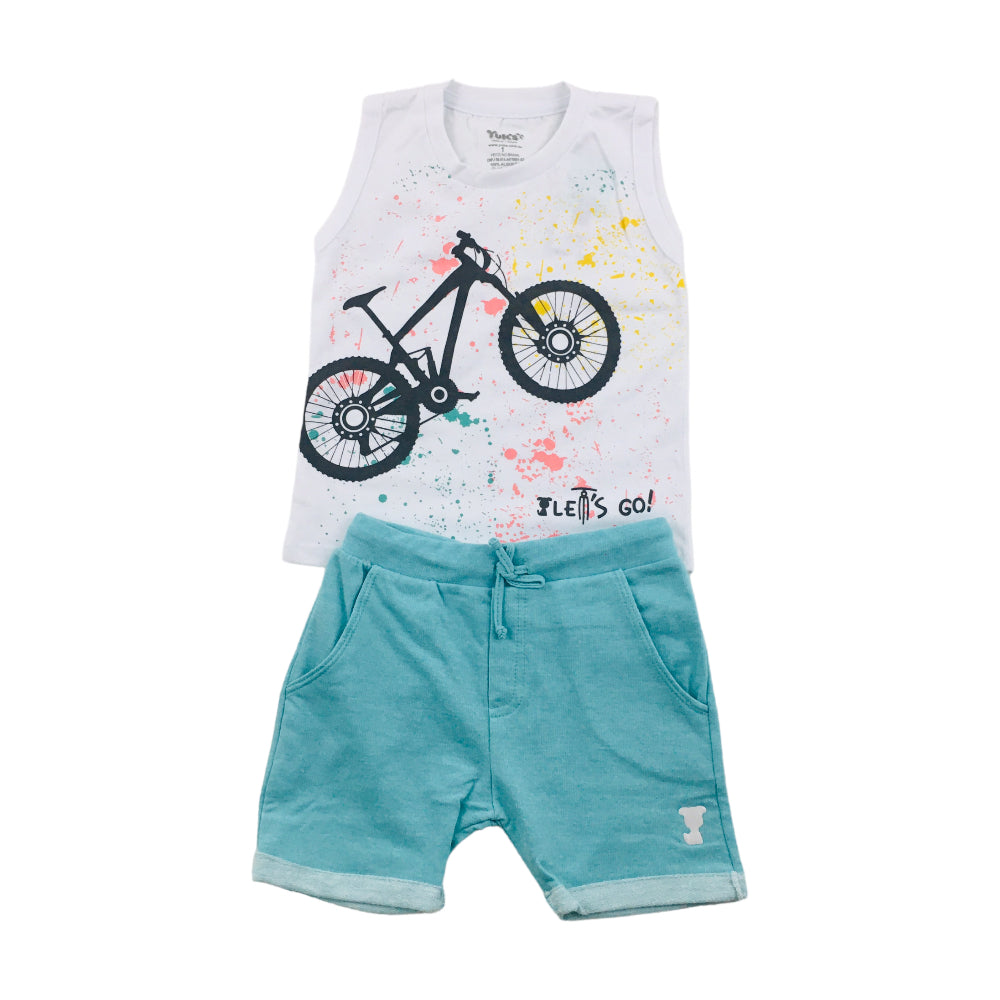 Conjunto Masculino Yuks Bike Machão E Bermuda