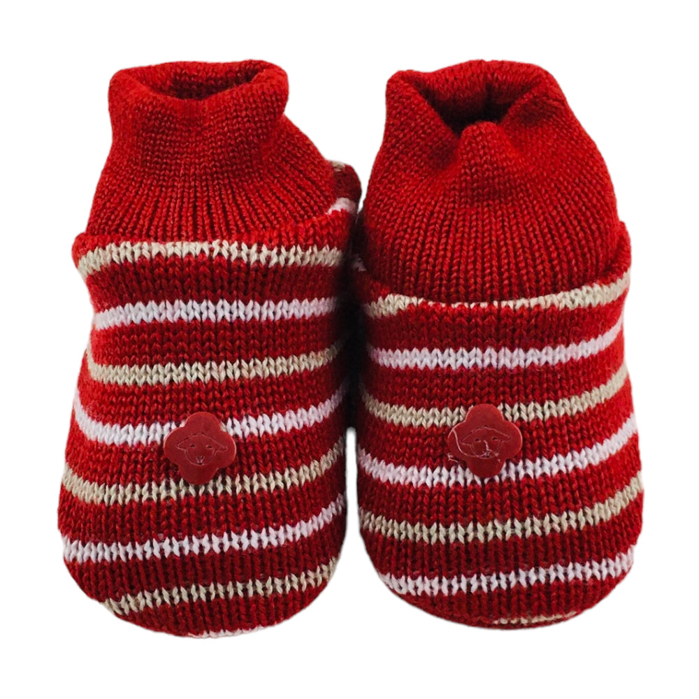 Sapatinho Bebe Tricot Listrado
