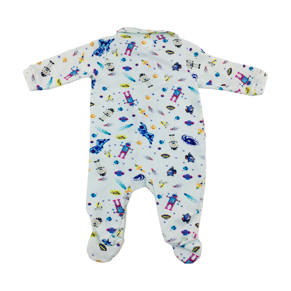 Macação Manga Longa Presente De Anjo Espaço Cotton