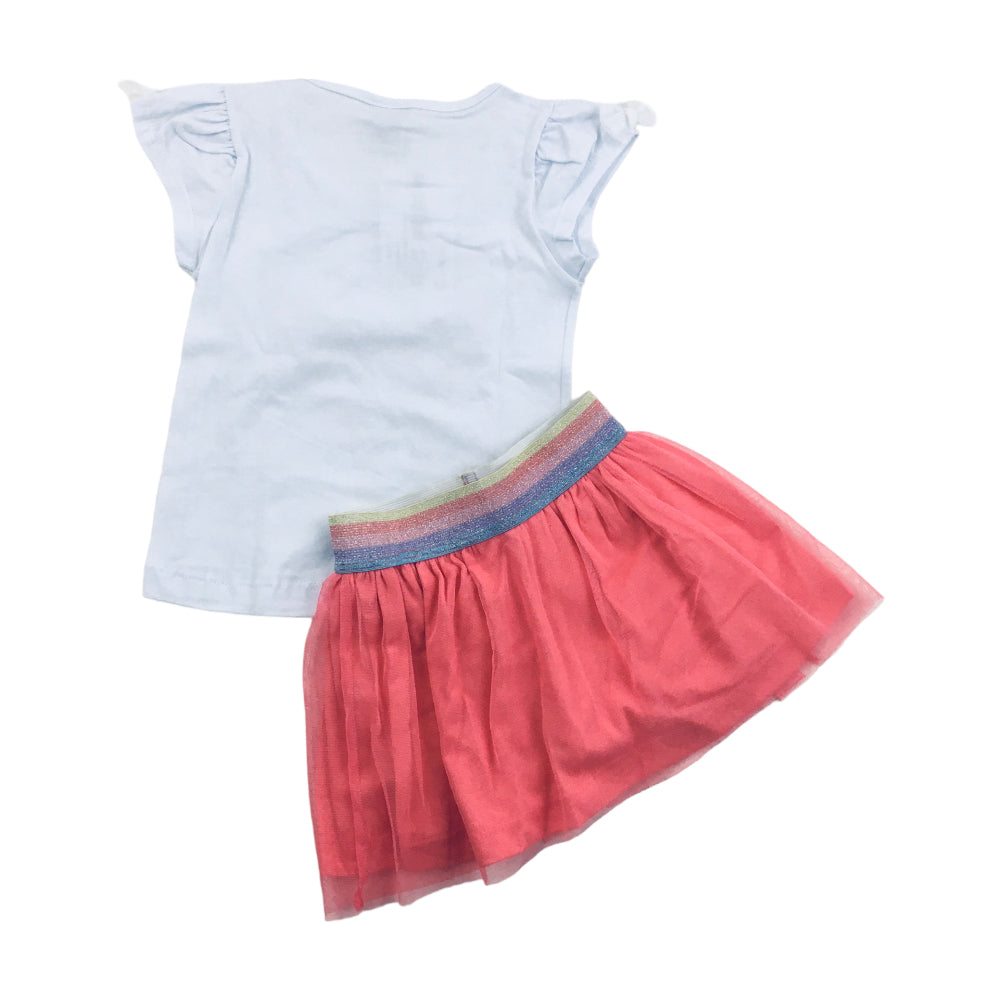 Conjunto Feminino Have Fun Unicornio Cotton Tule Meia Malha