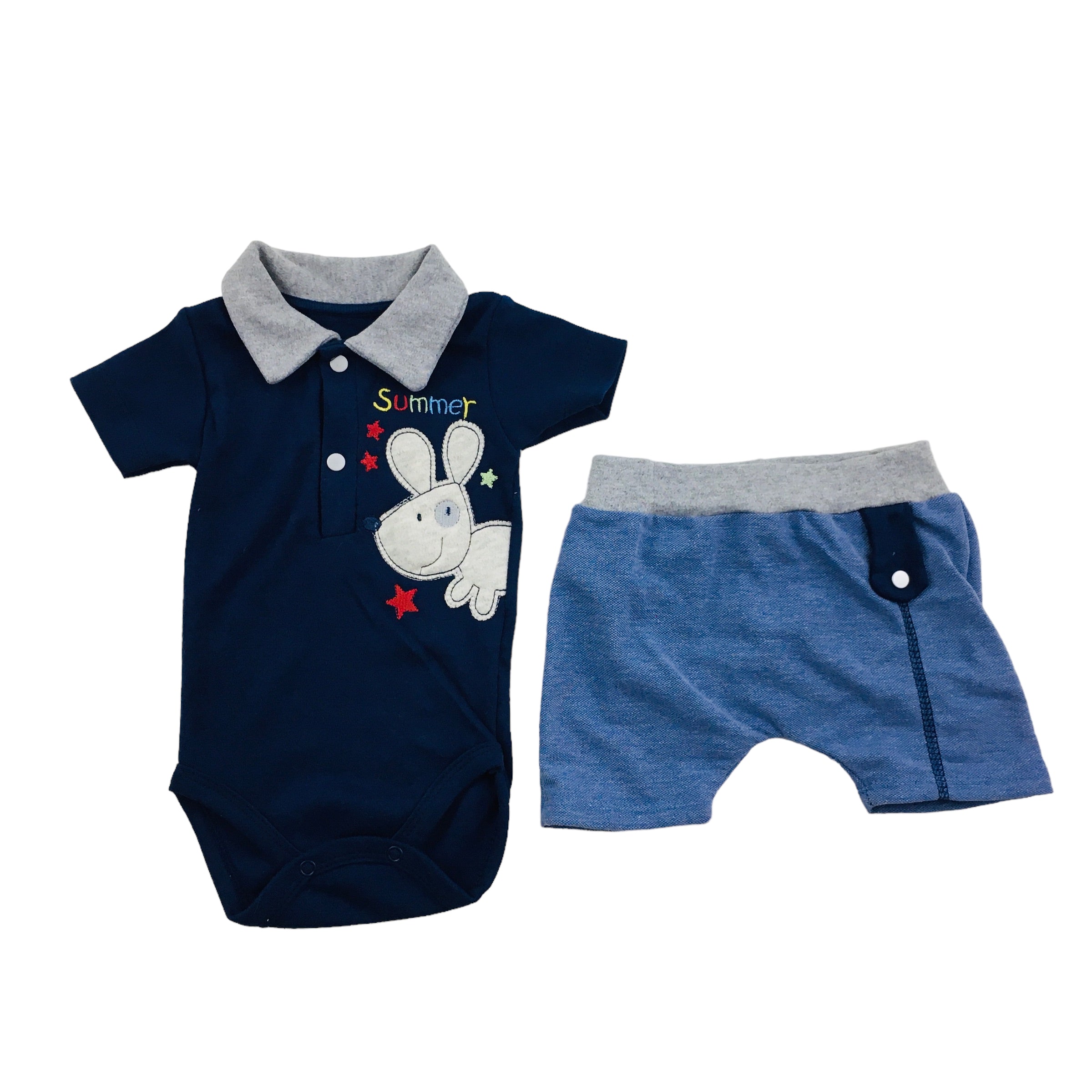 Conjunto Body E Short Curioso Masculino Suedine Piquet Summer Dog