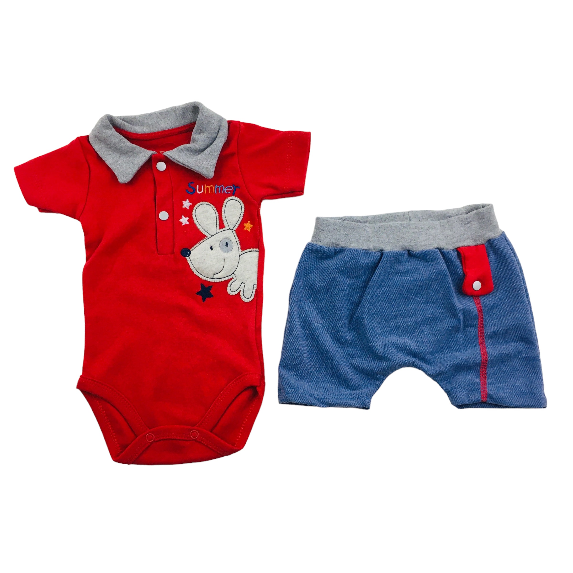 Conjunto Body E Short Curioso Masculino Suedine Piquet Summer Dog