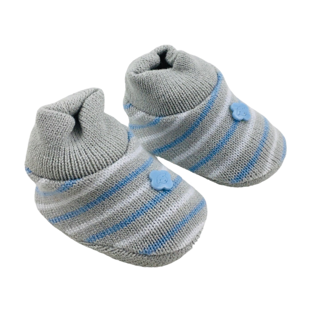Sapatinho Bebe Tricot Listrado