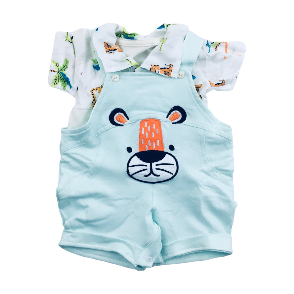 Jardineira Masculina Brokinha Com Blusa Safari
