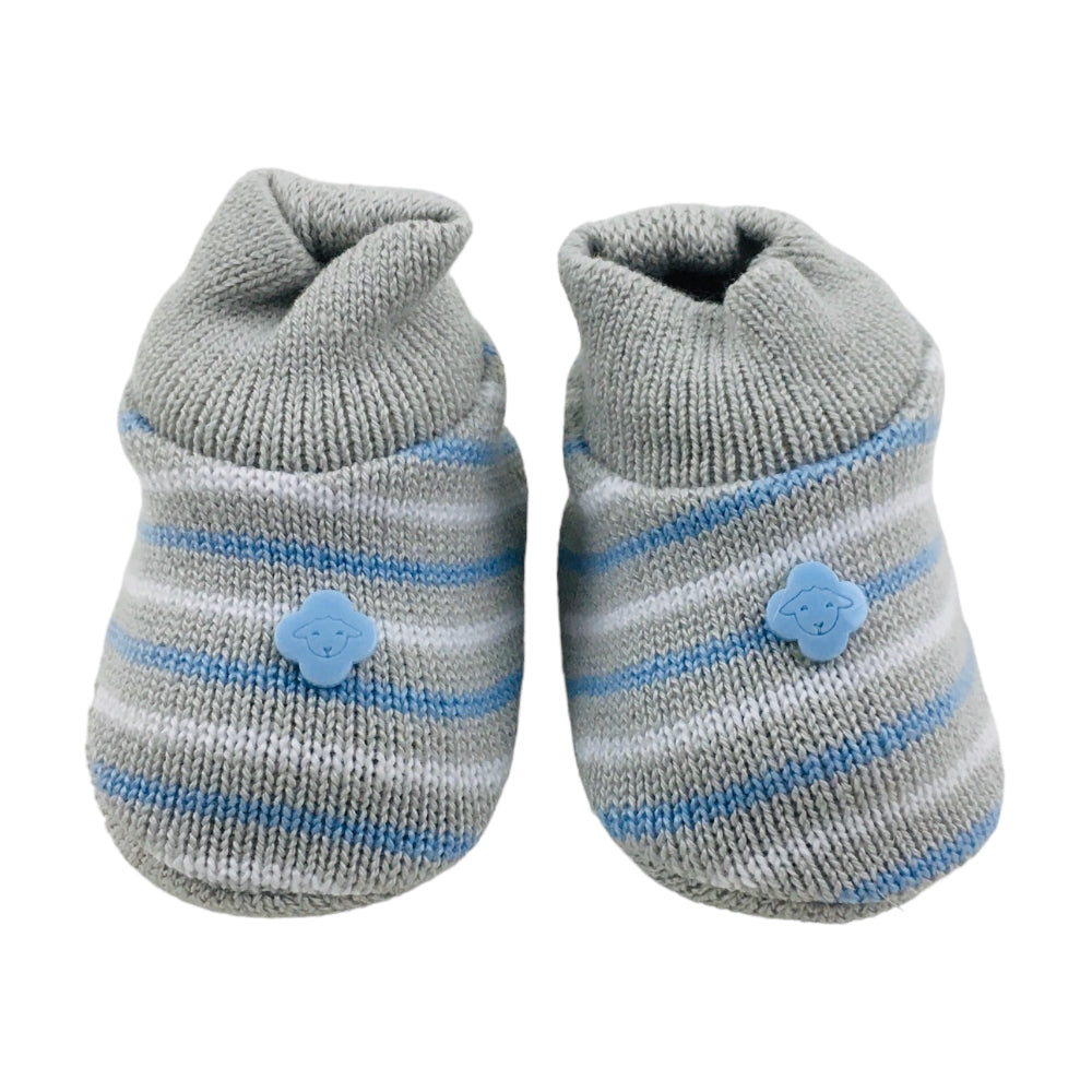 Sapatinho Bebe Tricot Listrado