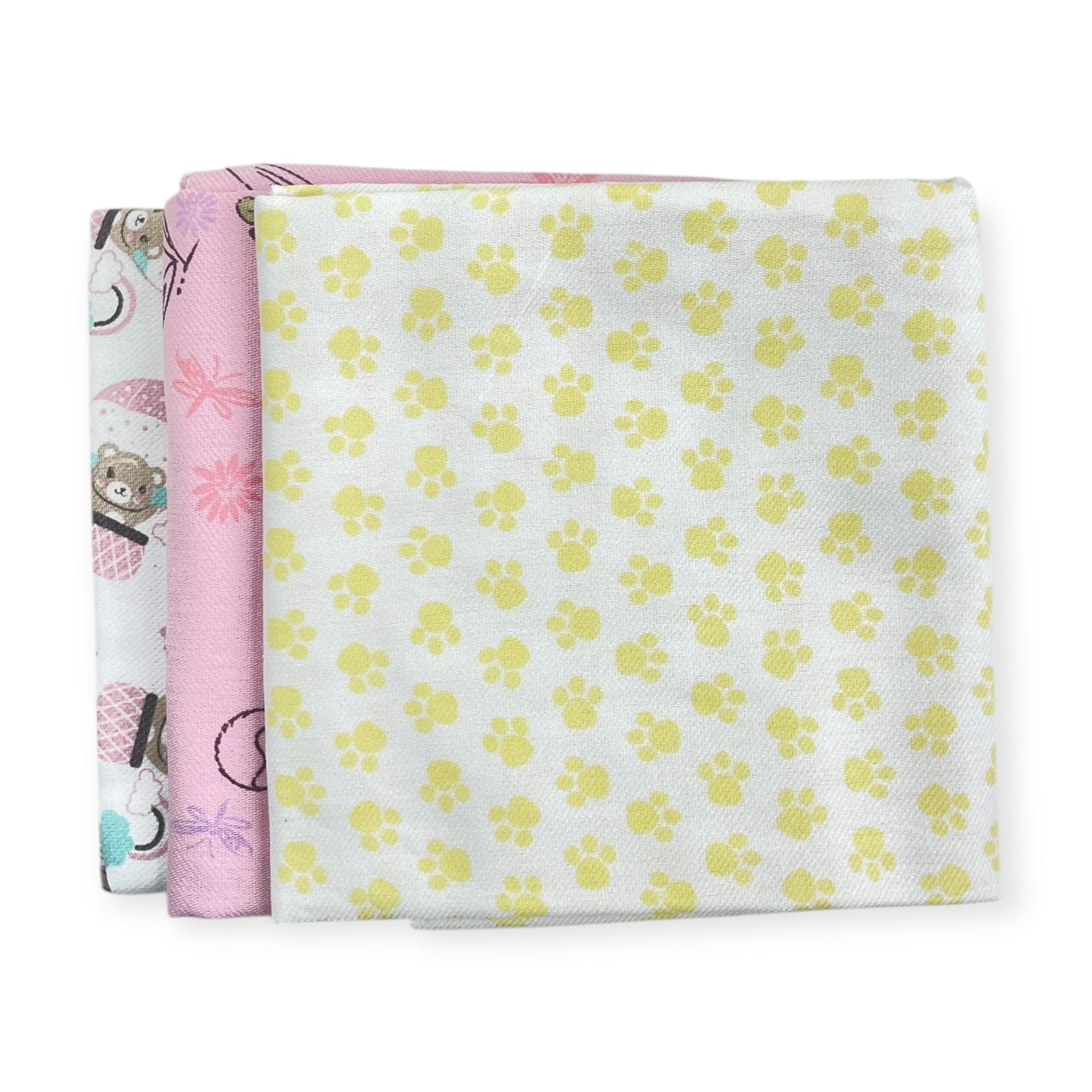 Kit Manta Cueiro Parapipi Estampado 3 Peças