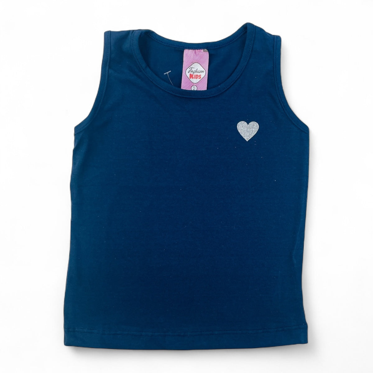 Regata Fashion Kids Infantil Menina Coraçãozinho