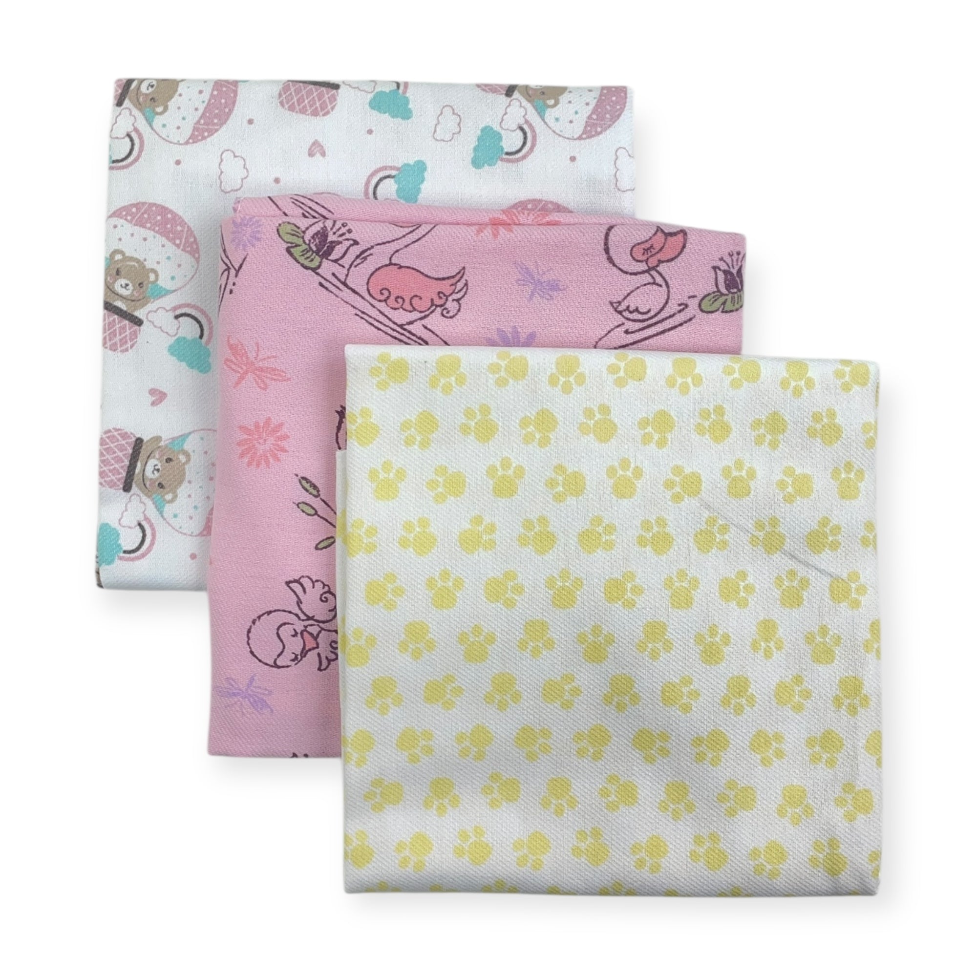 Kit Manta Cueiro Parapipi Estampado 3 Peças
