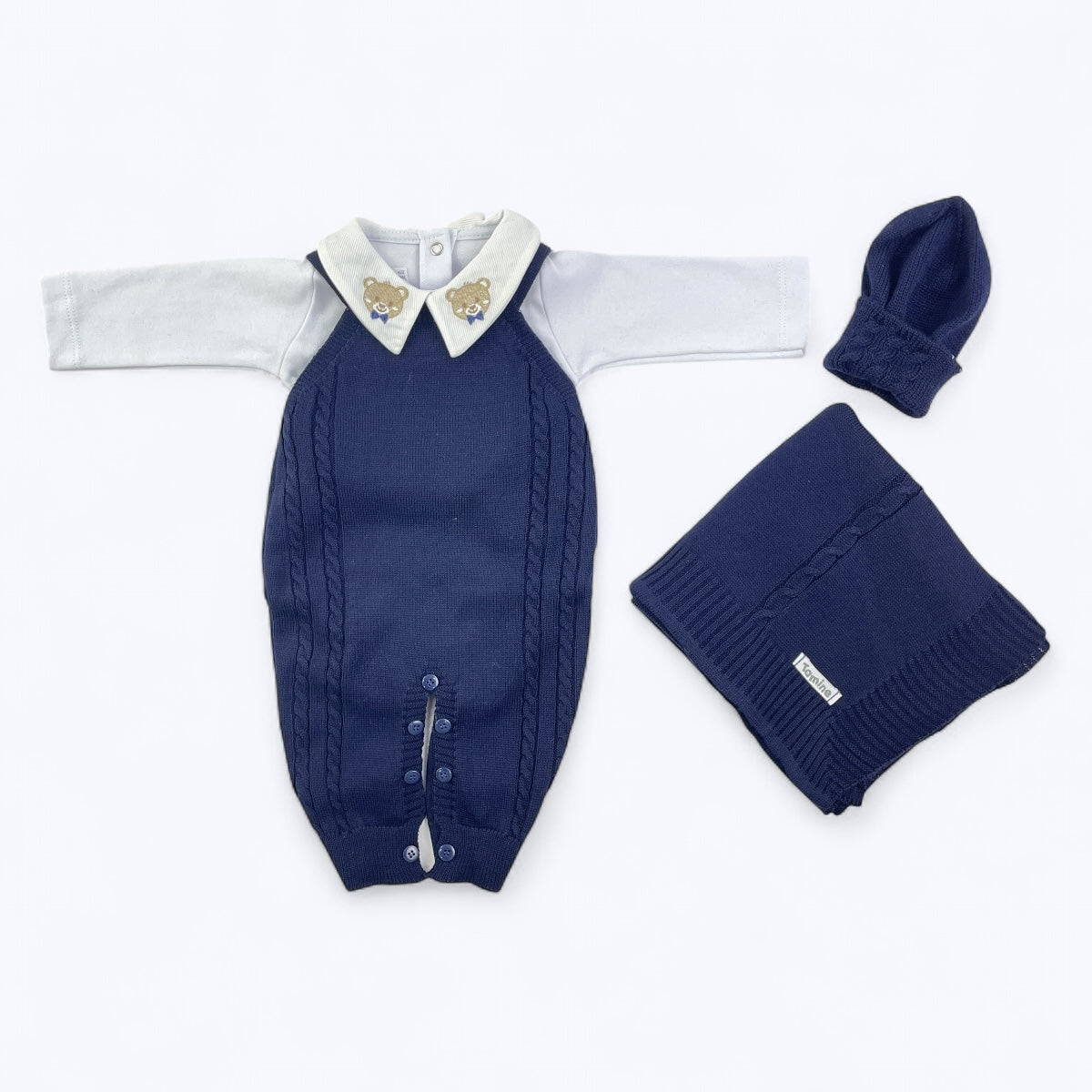 Saída Maternidade Tamine Baby João Paulo 4 Peças