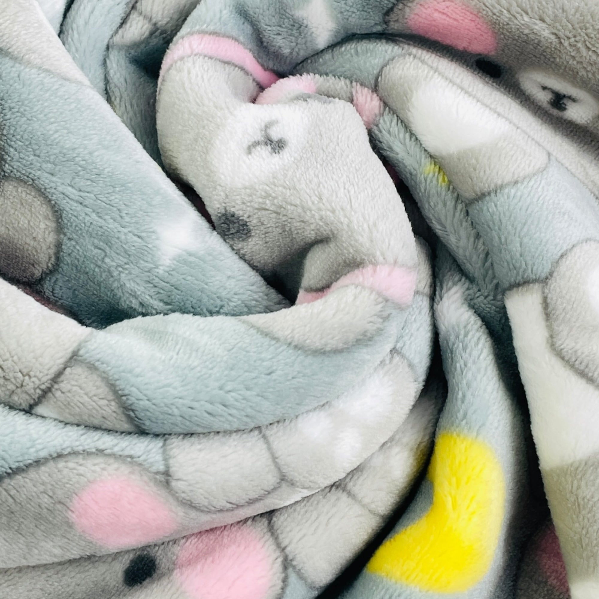 Cobertor Flannel Hazime Puppy Prime Baby - Cinza - 90 X110 Cm