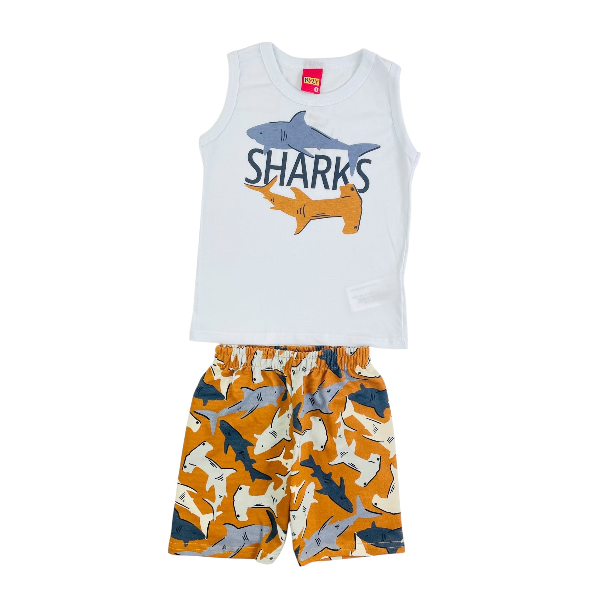 Conjunto Kyly Masculino Infantil Sharks