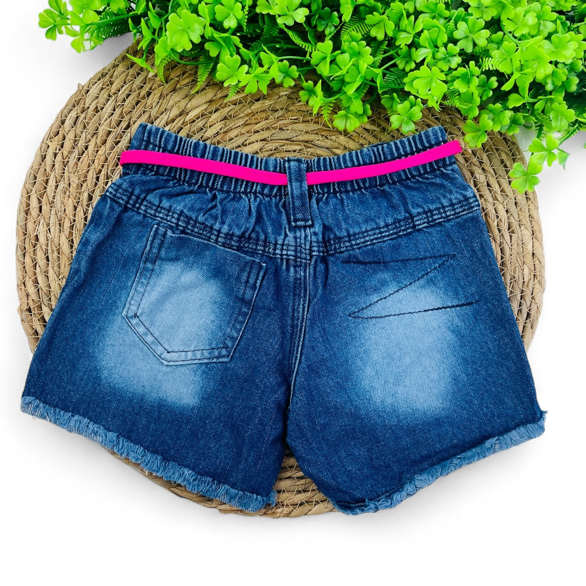 Short Jeans Bebela Kids Oculos De Coração